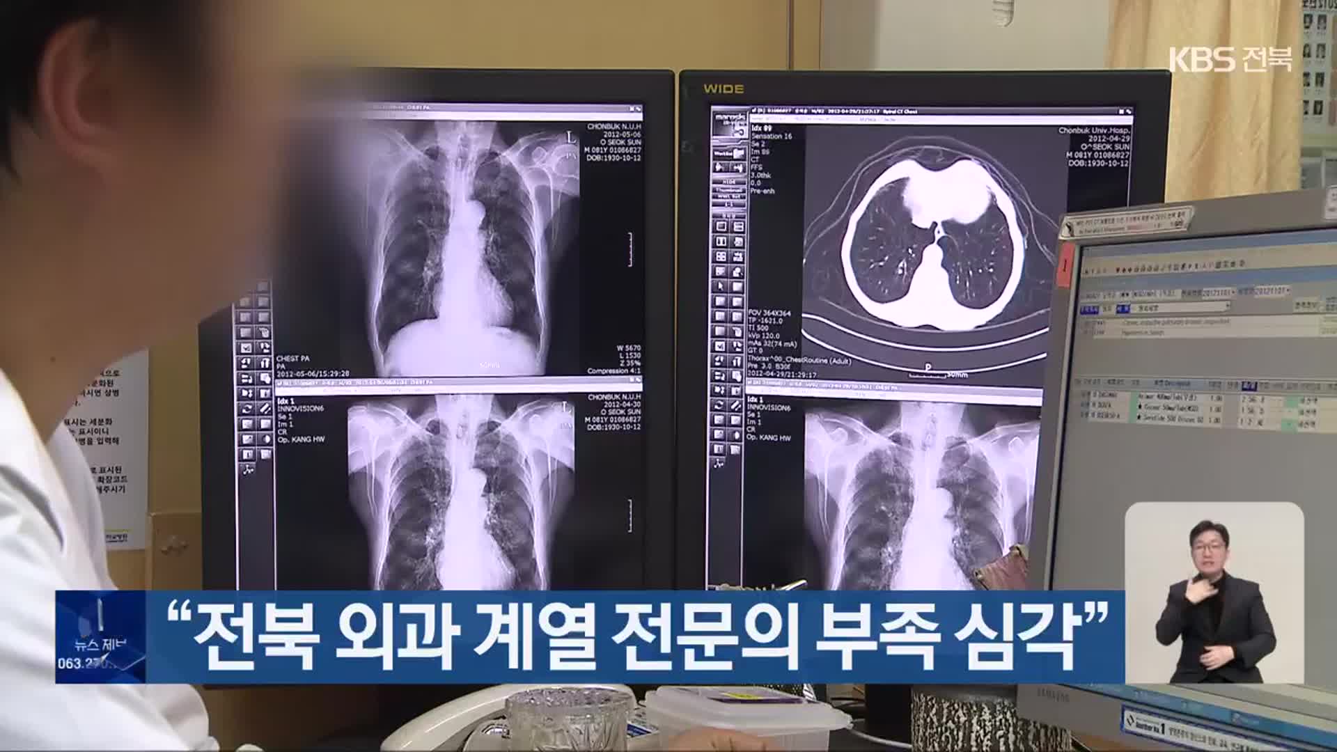 “전북 외과 계열 전문의 부족 심각”