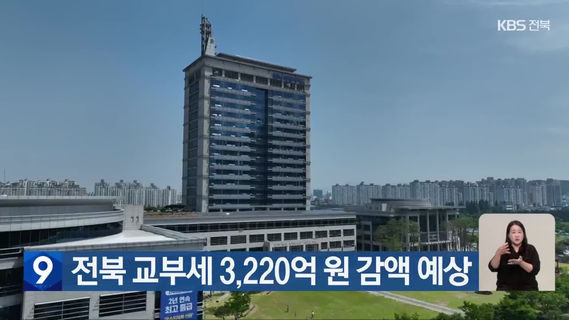 전북 교부세 3,220억 원 감액 예상