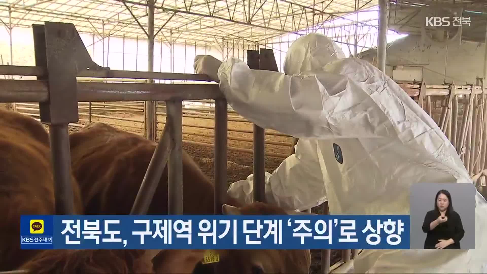 전북도, 구제역 위기 단계 ‘주의’로 상향