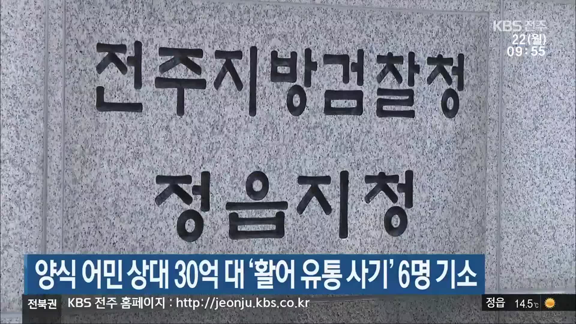 양식 어민 상대 30억 대 ‘활어 유통 사기’ 6명 기소