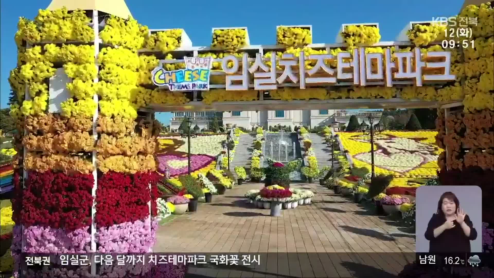 [전북의 창] 천만 송이 국화꽃 전시…형형색색 장관
