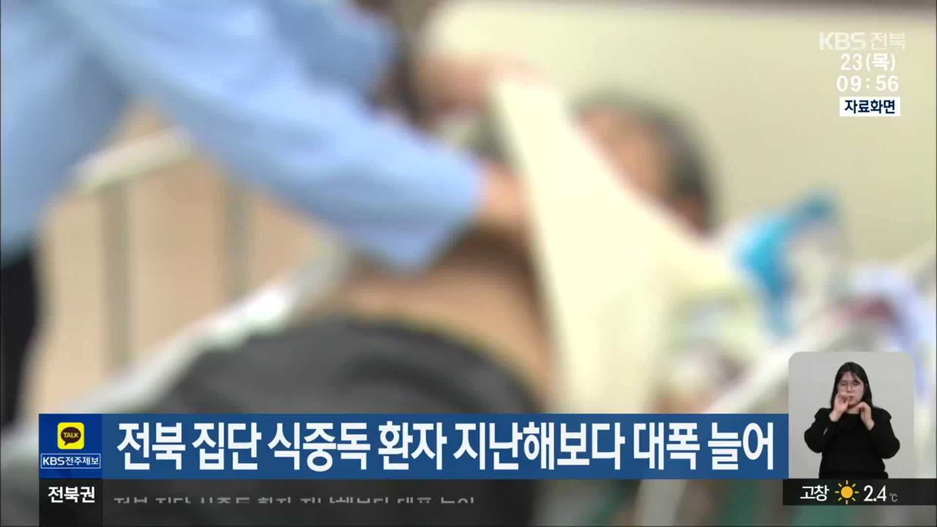 전북 집단 식중독 환자 지난해보다 대폭 늘어