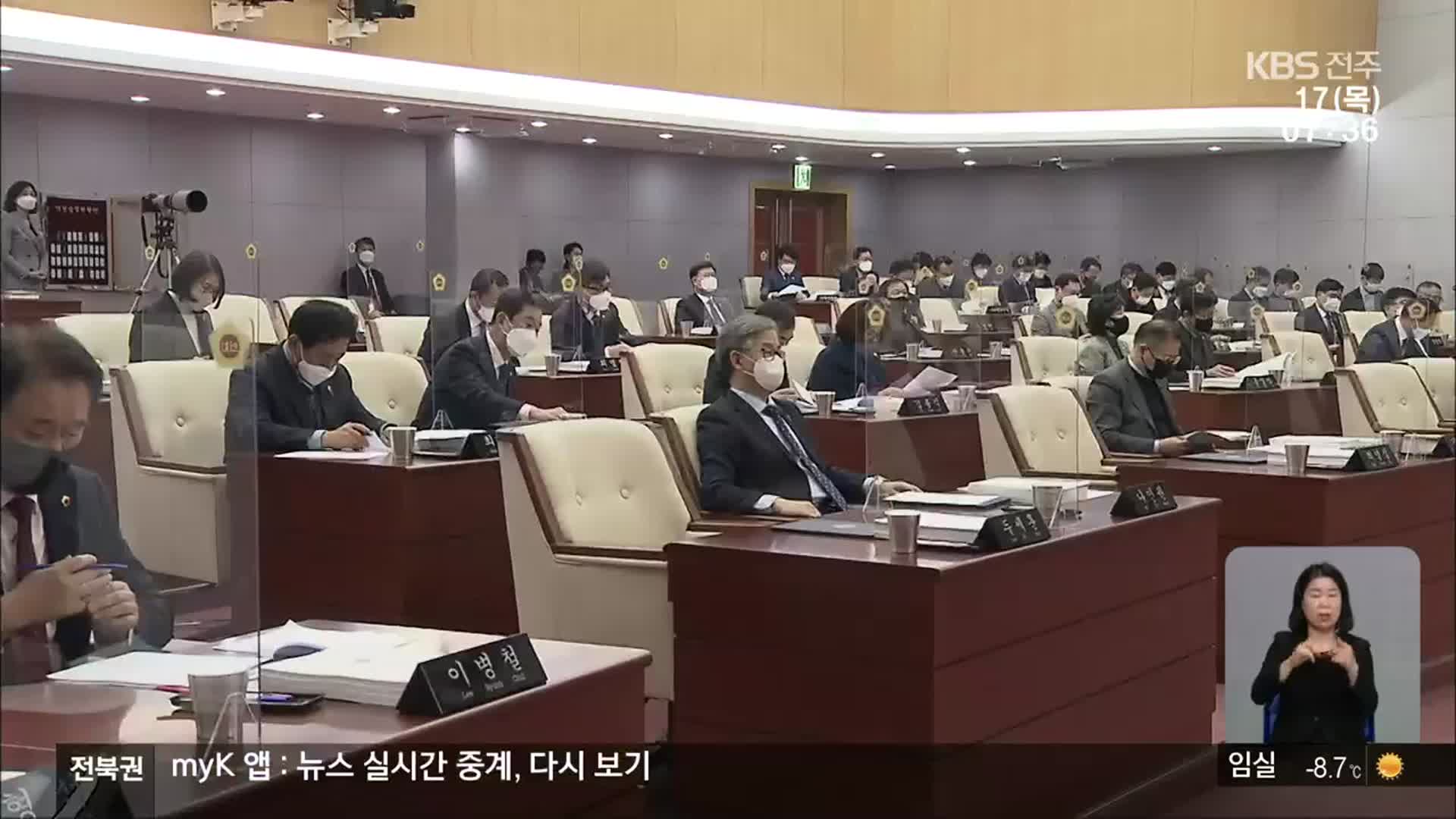 되살아난 예산…전북도의회 상임위 역할 ‘의문’
