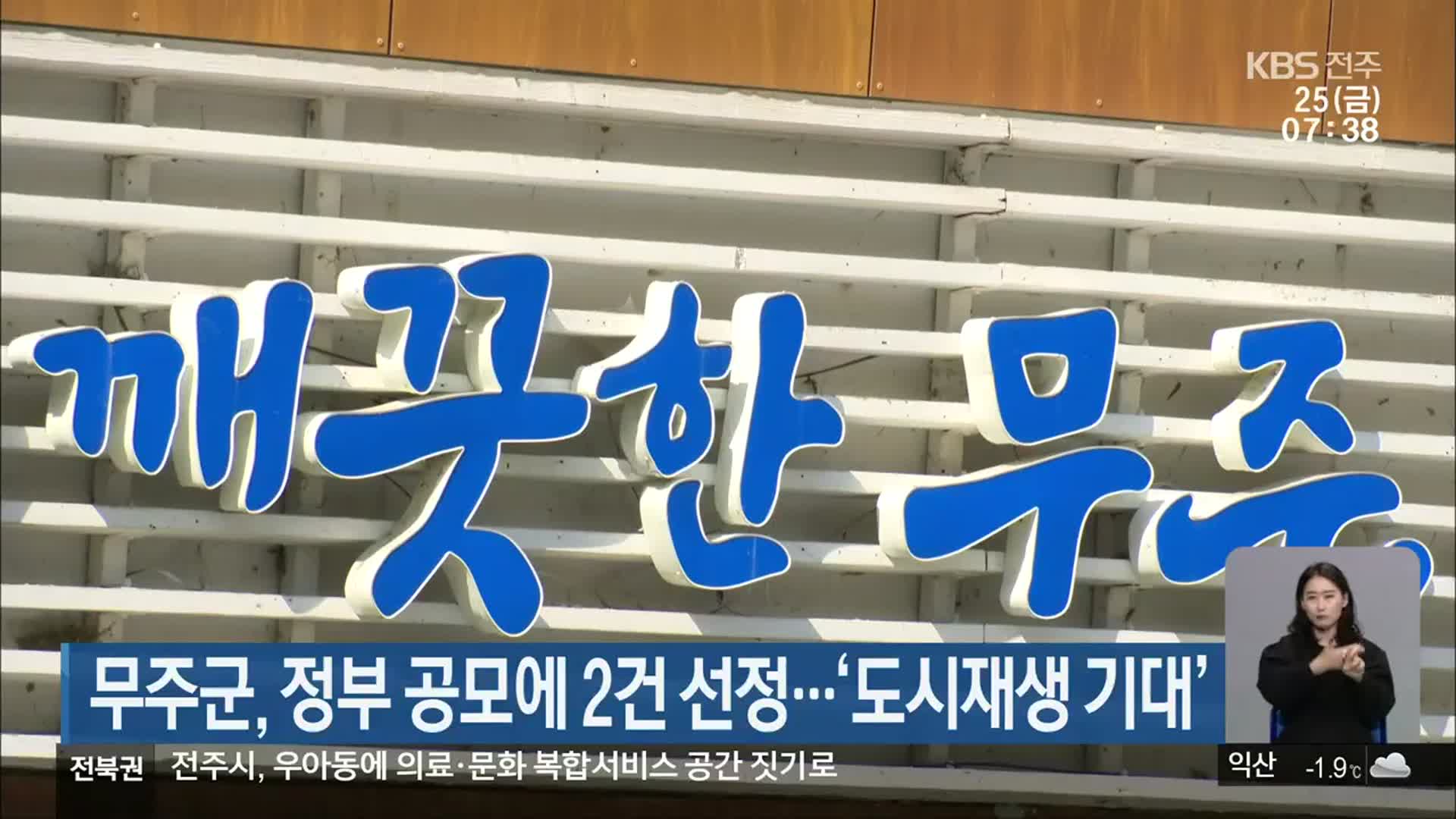 무주군, 정부 공모에 2건 선정…‘도시재생 기대’