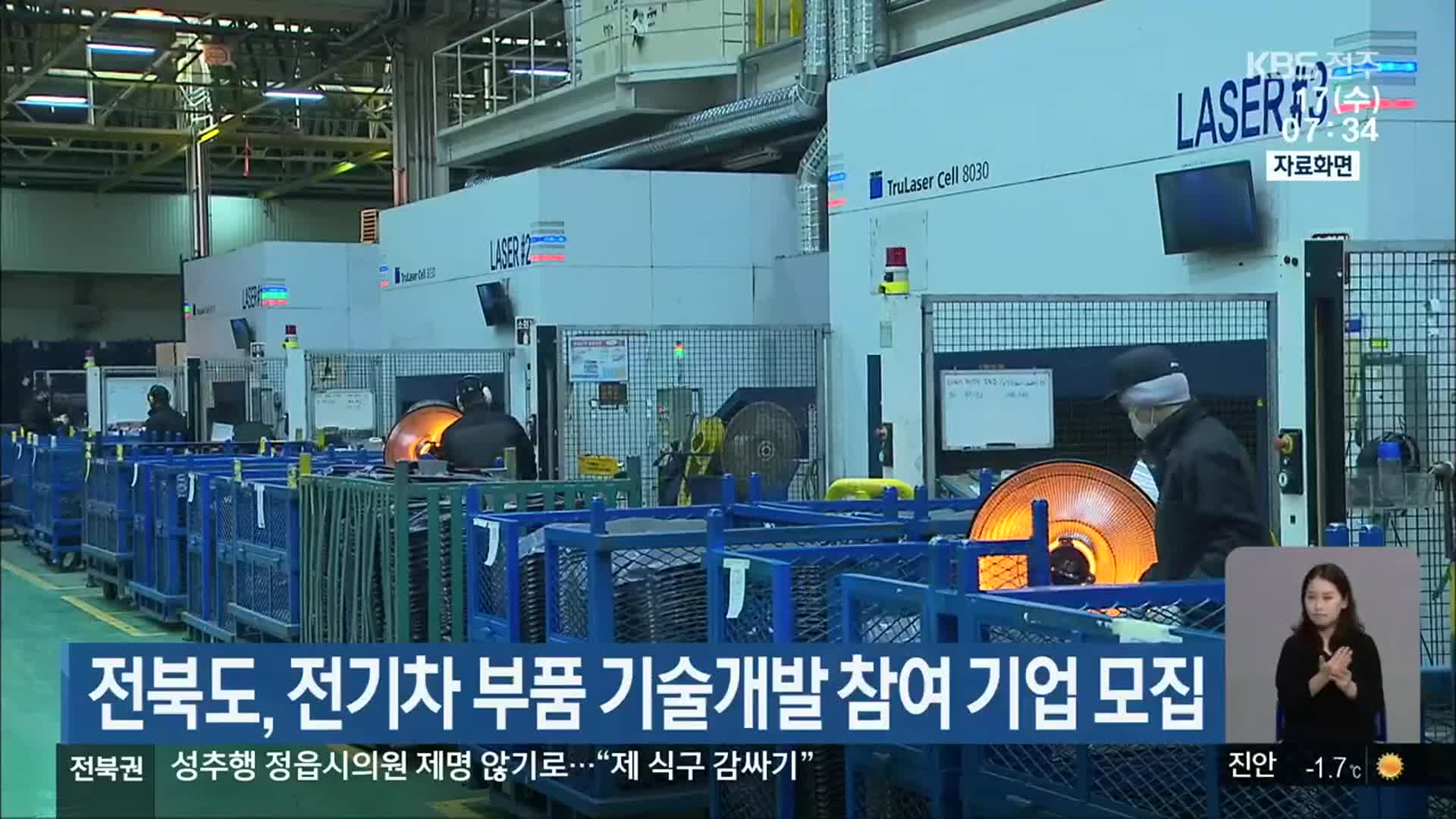 전북도, 전기차 부품 기술개발 참여 기업 모집