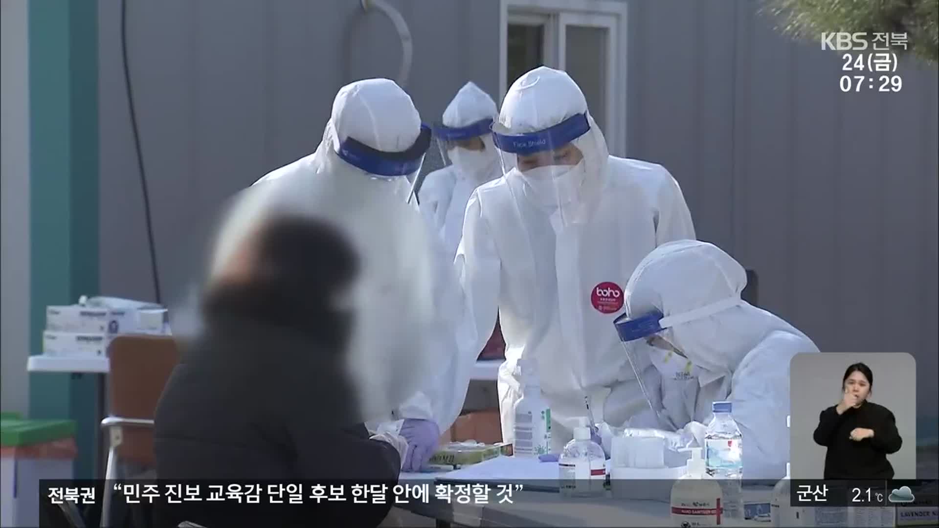 전북 ‘오미크론 의심 환자’ 104명으로 늘어