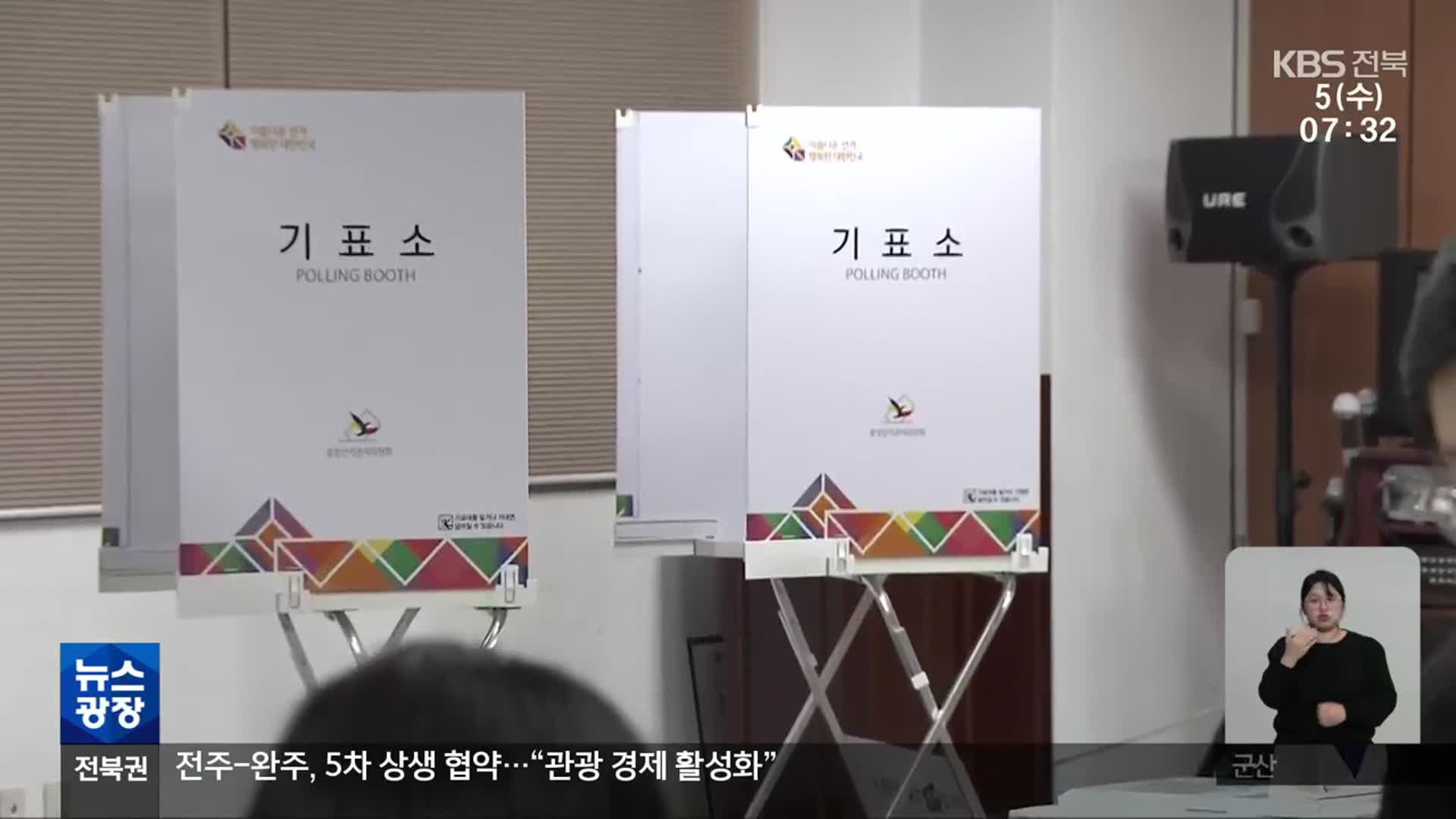 4·5 재보궐선거 투표 시작…이 시각 전주을 투표소