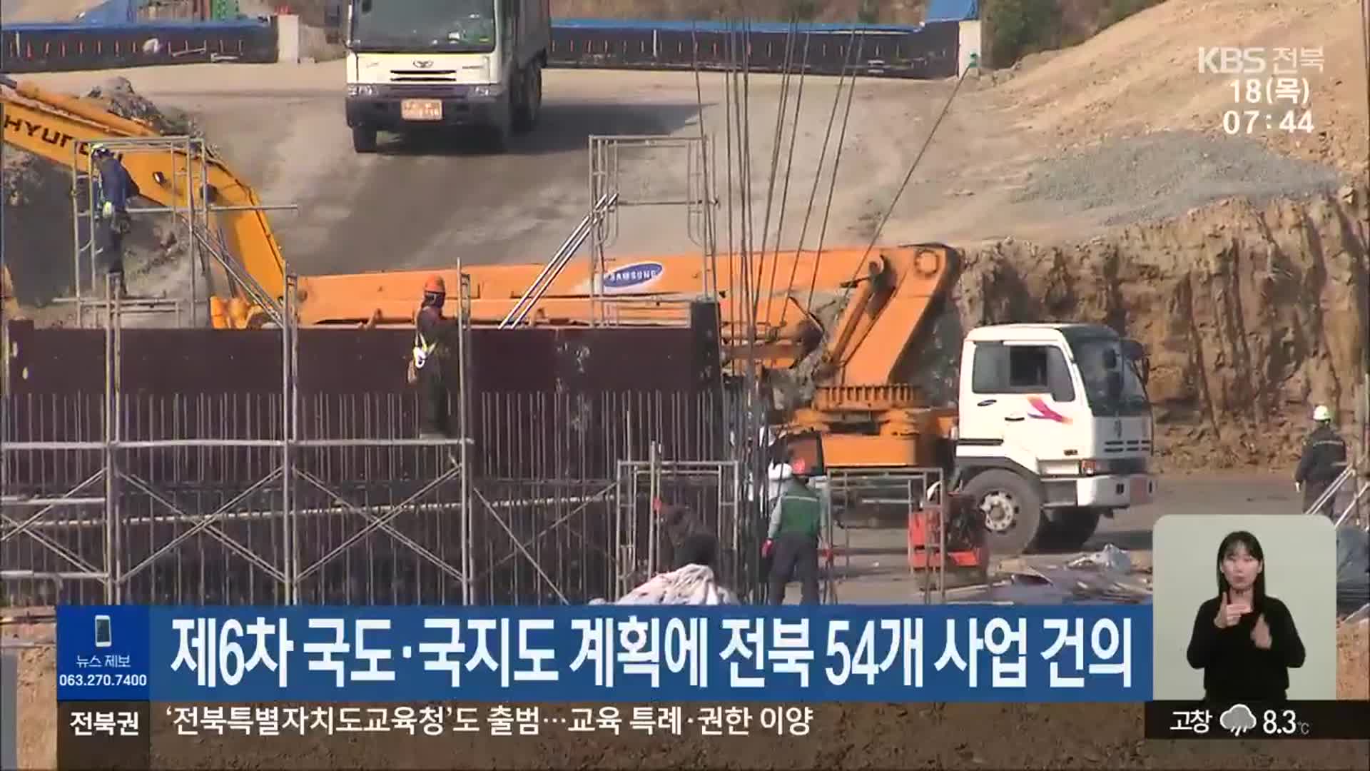 제6차 국도·국지도 계획에 전북 54개 사업 건의