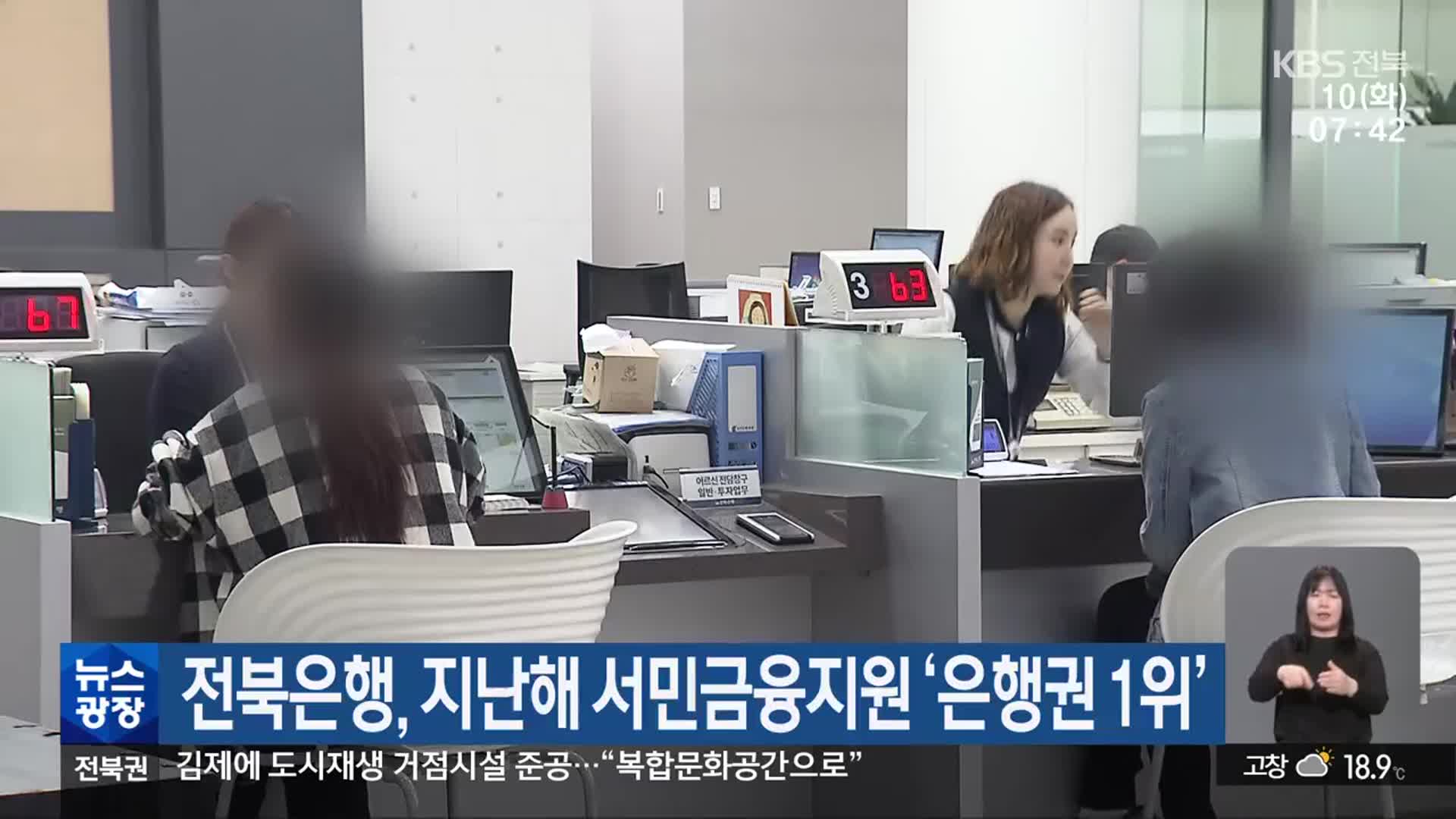 전북은행, 지난해 서민금융지원 ‘은행권 1위’