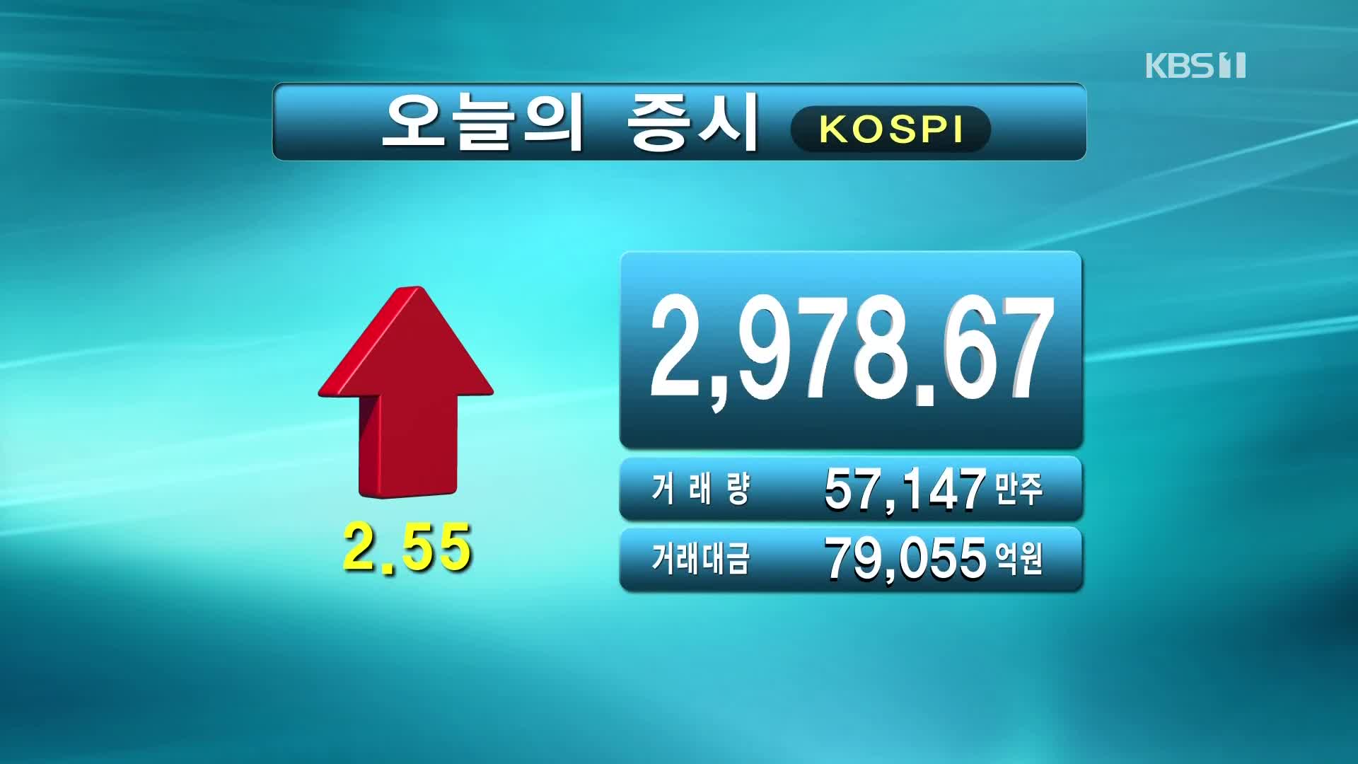 코스피 2,978.67 코스닥 899.91