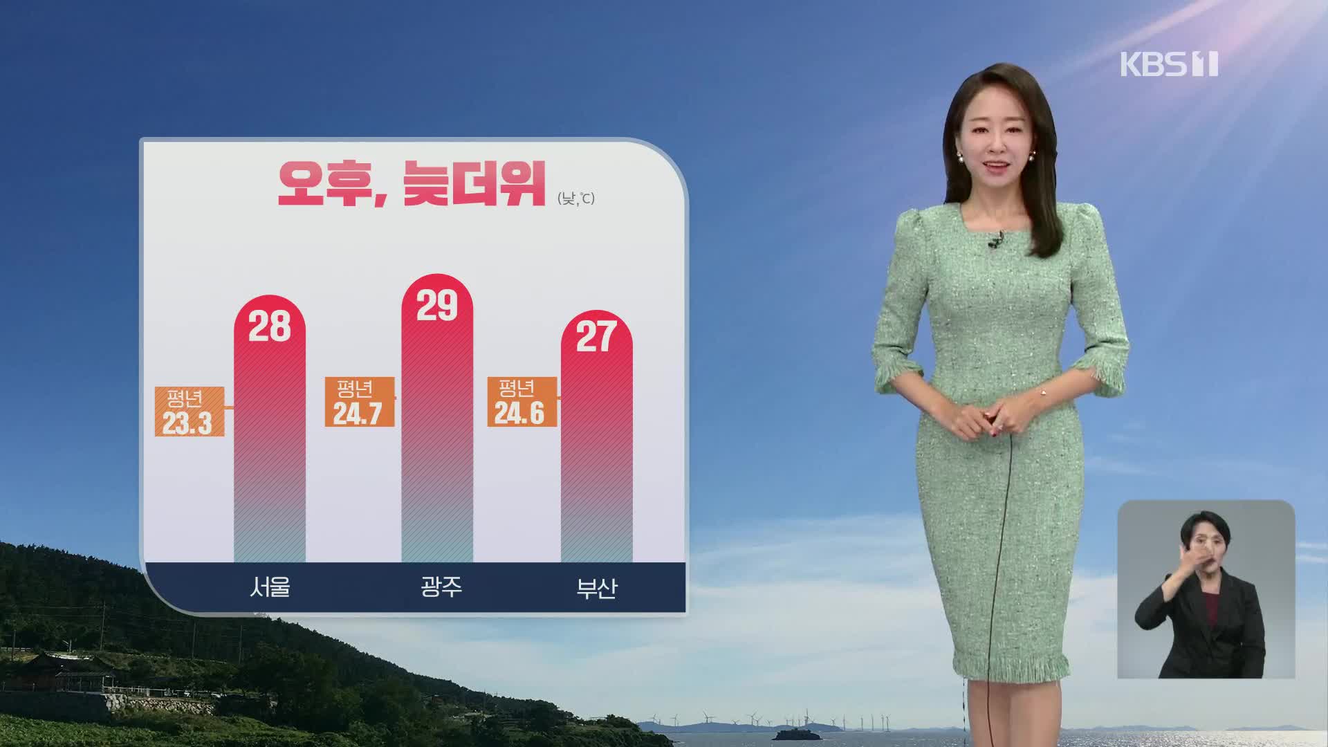 [오후날씨 꿀팁] 하늘 점차 맑아져요…서울 28도
