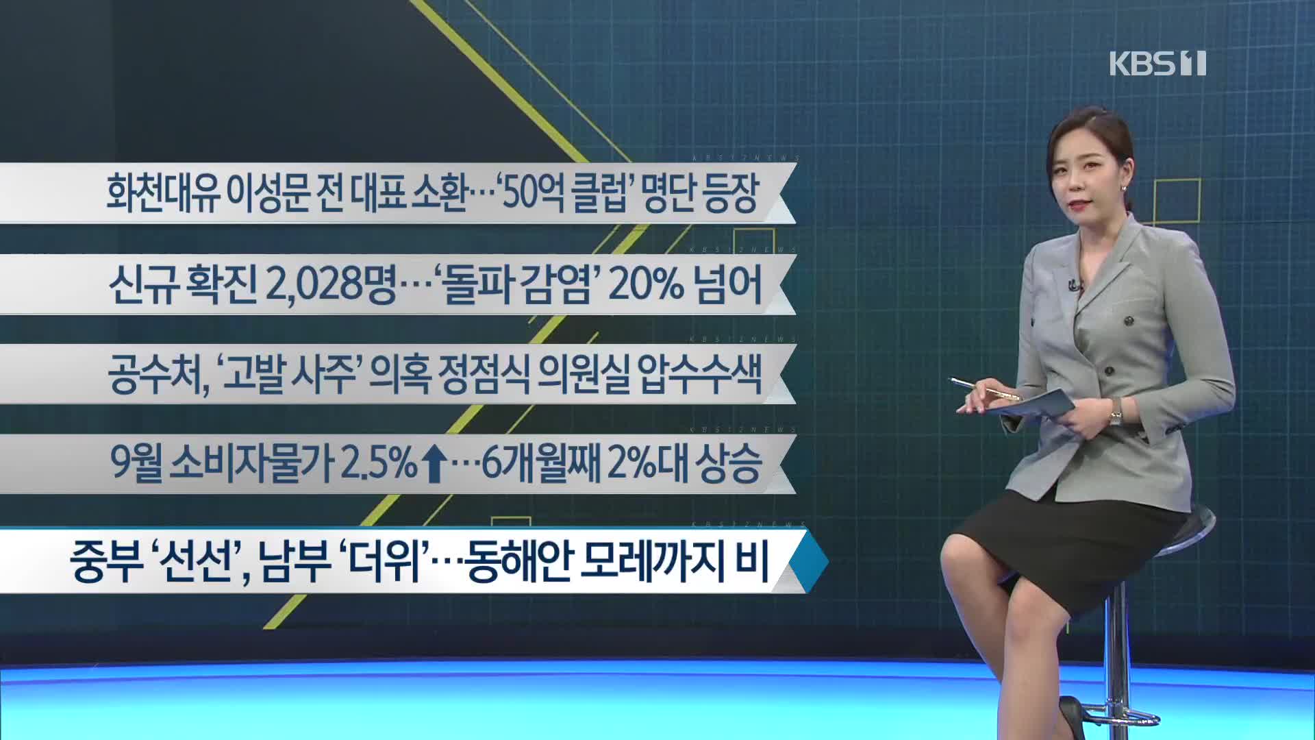 [이 시각 주요뉴스] 화천대유 이성문 전 대표 소환…‘50억 클럽’ 명단 등장 외