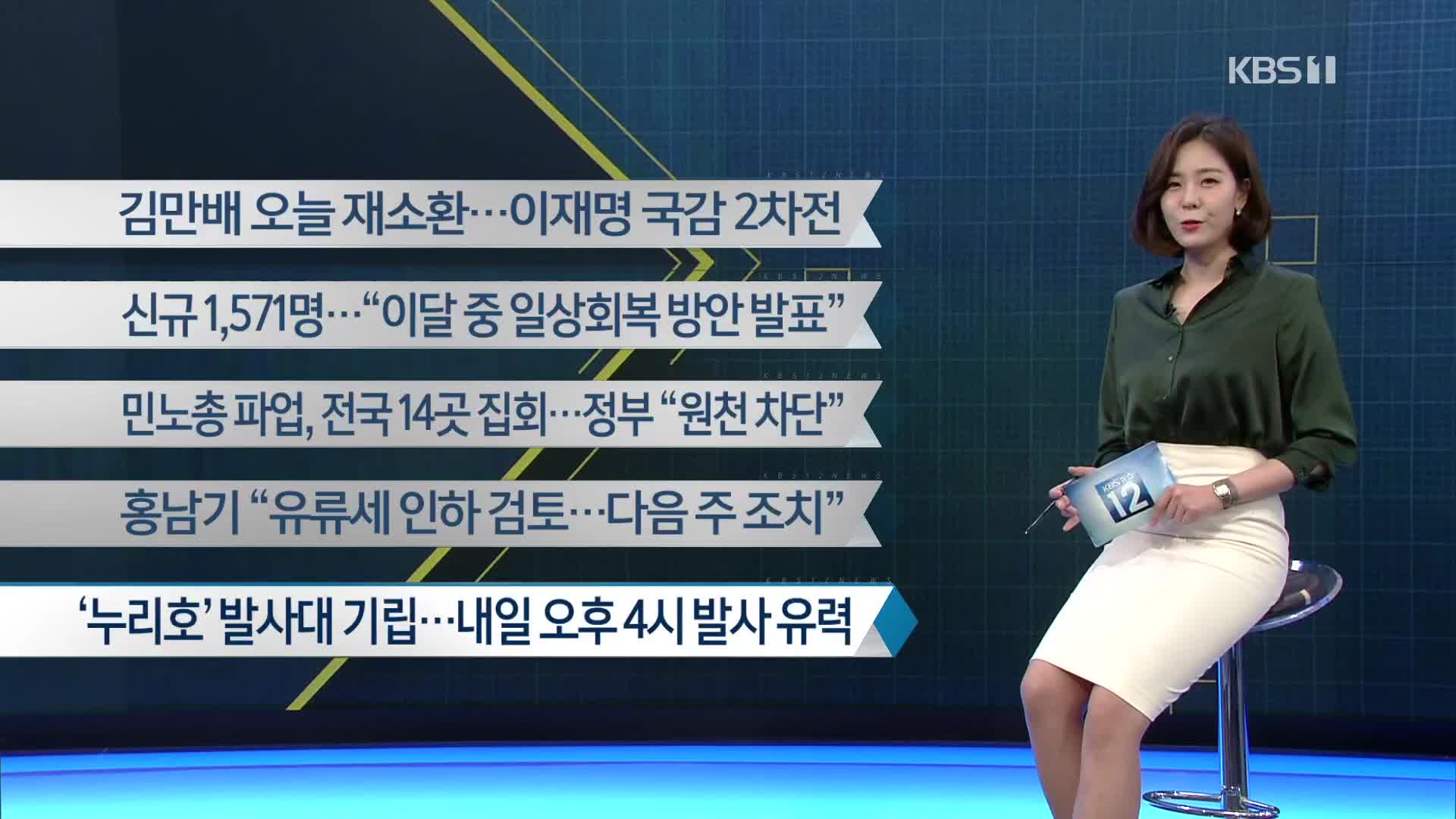 [이 시각 주요뉴스] 김만배 오늘 재소환…이재명 국감 2차전 외