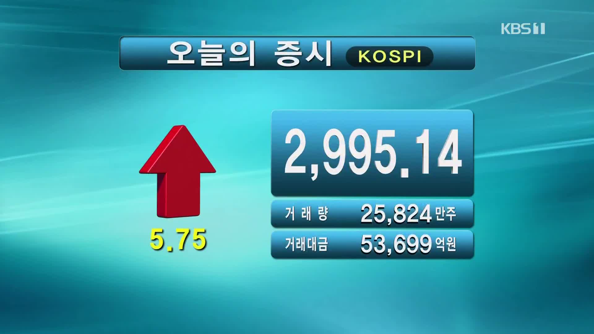 코스피 2,995.14 코스닥 1,008.65