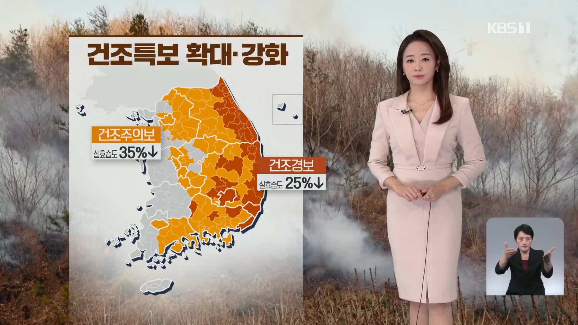 [특집 날씨] 건조특보 확대·강화…산불 조심하세요