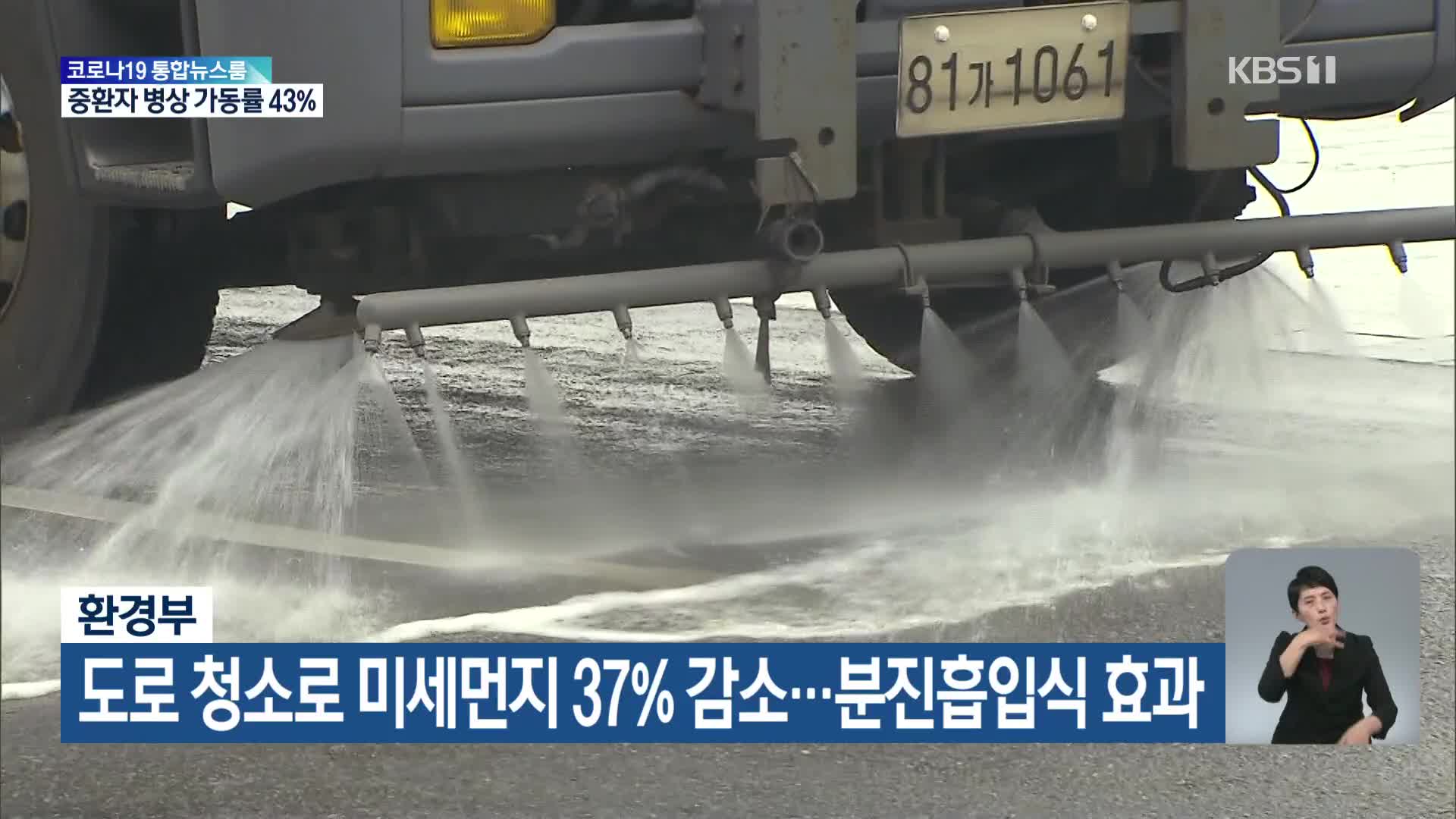 도로 청소로 미세먼지 37% 감소…분진흡입식 효과 