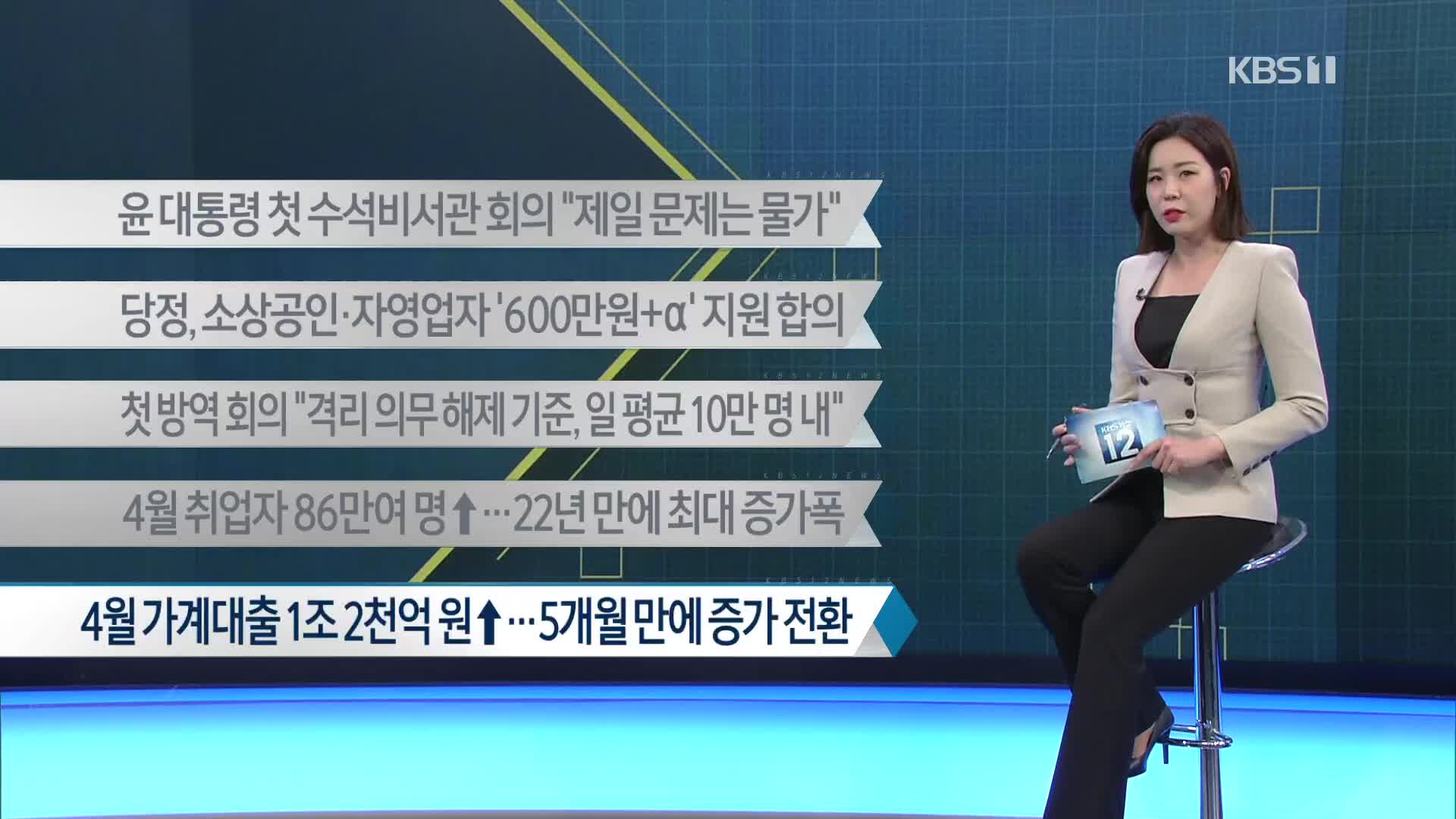 [이 시각 주요뉴스] 윤 대통령 첫 수석비서관 회의 “제일 문제는 물가” 외