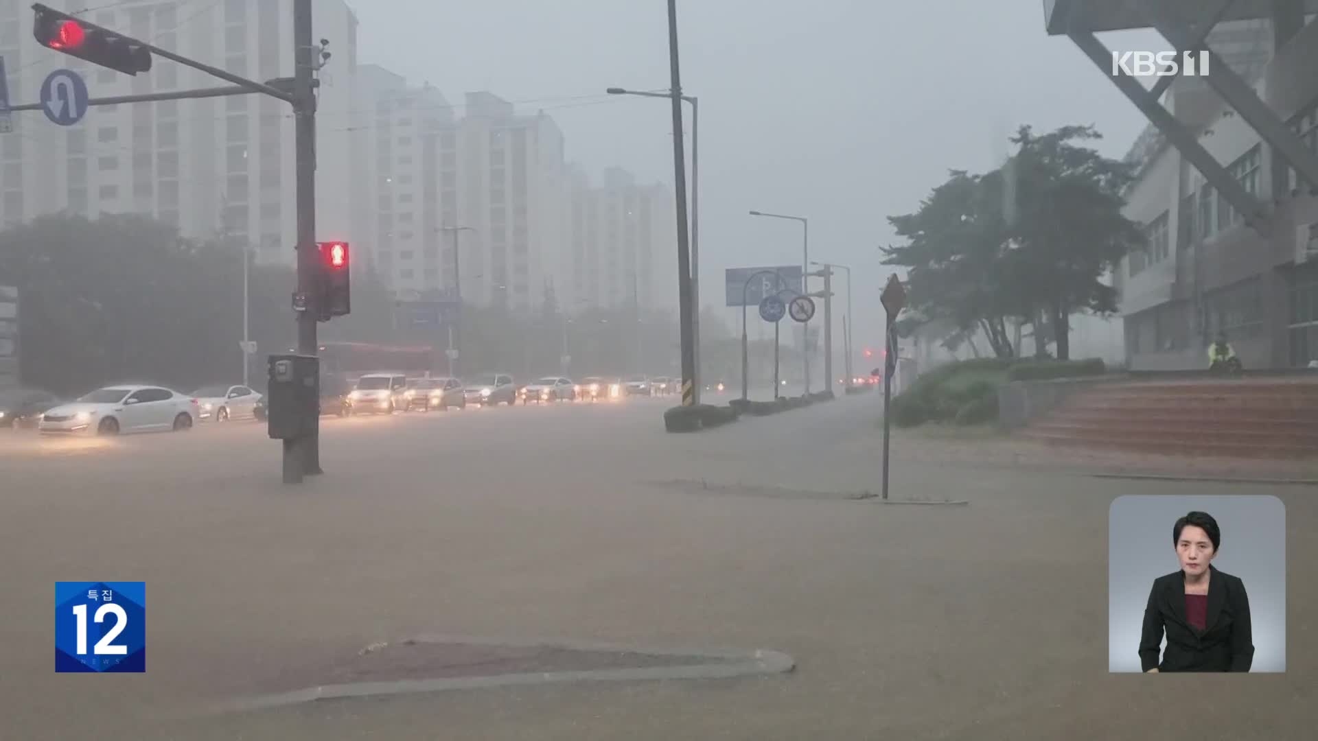 [특보] 군산 시간 당 100mm 집중호우…전북 11개 시·군 호우특보