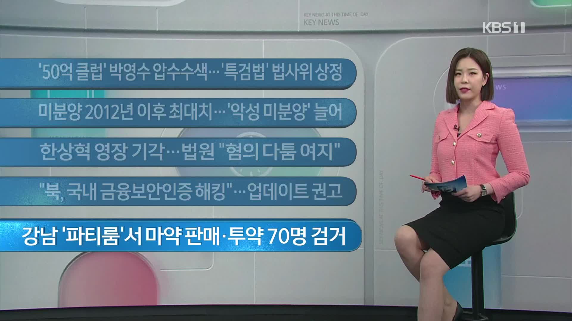 [이 시각 주요뉴스] ‘50억 클럽’ 박영수 압수수색…‘특검법’ 법사위 상정 외