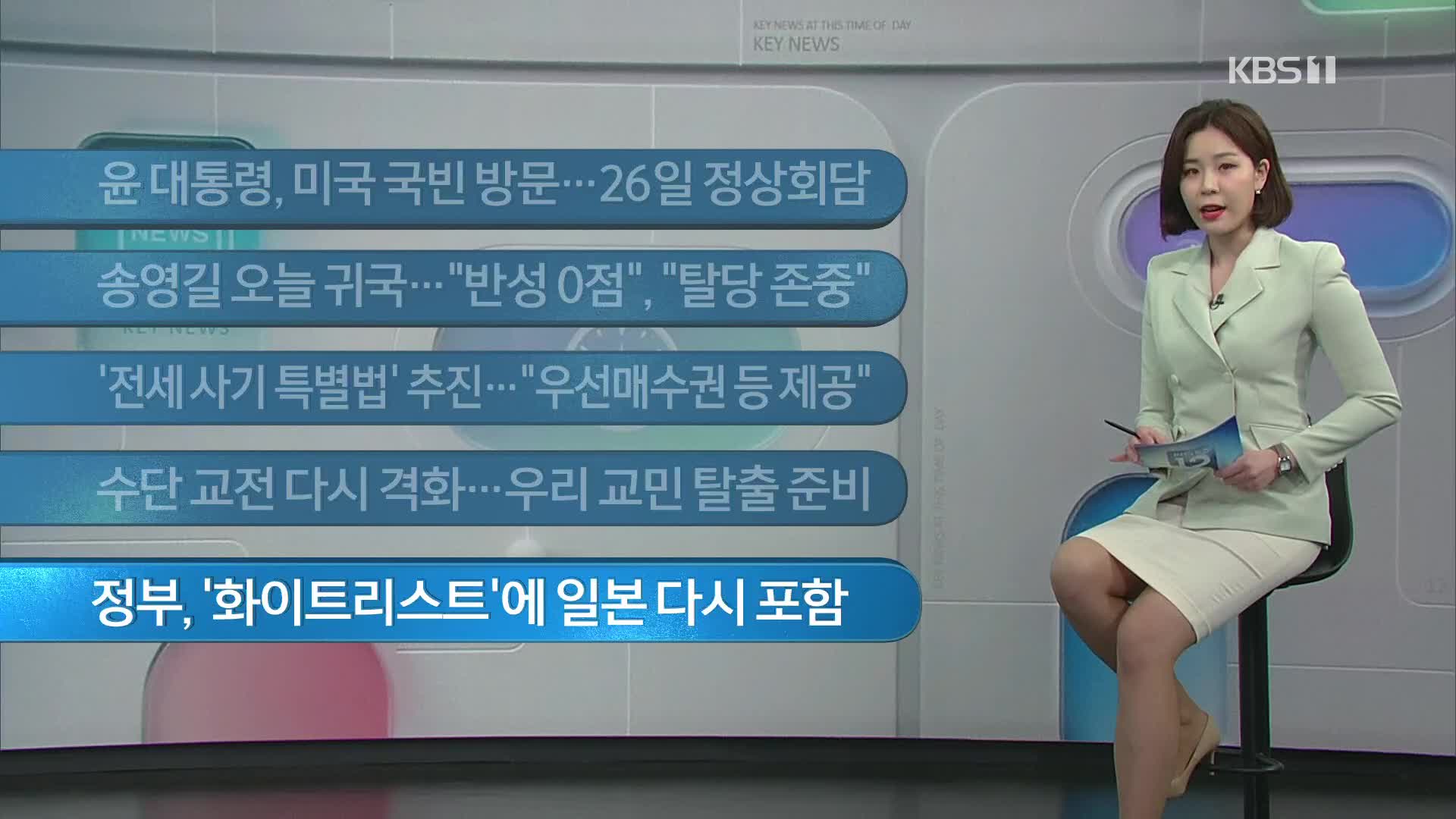 [이 시각 주요뉴스] 윤 대통령, 미국 국빈 방문…26일 정상회담 외