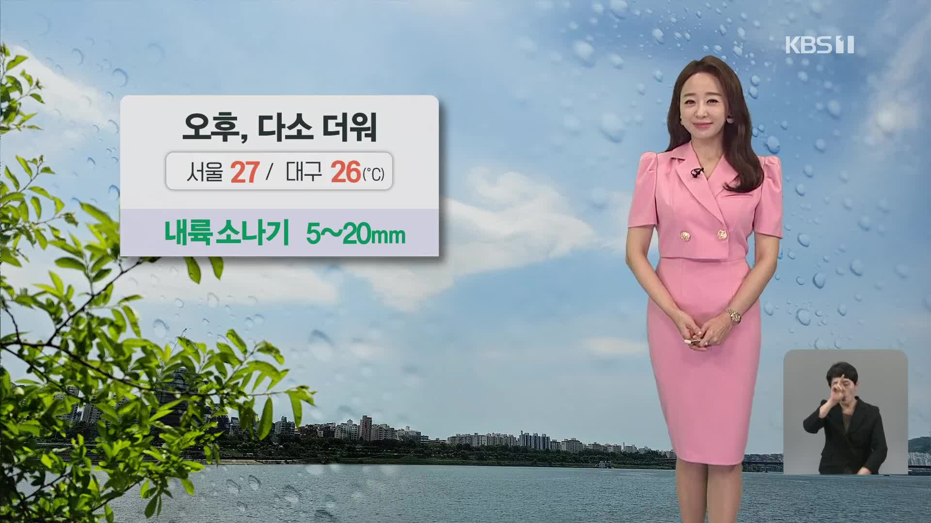 [오후날씨 꿀팁] 오후, 다소 더워…충청·남부 미세먼지↑