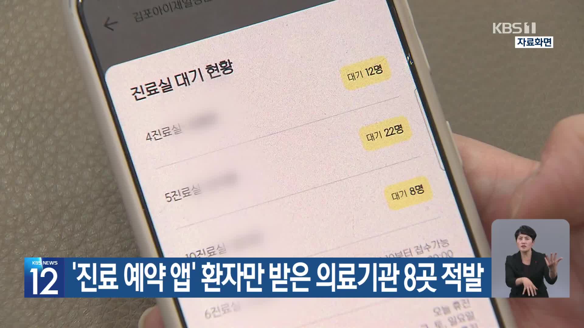 ‘진료 예약 앱’ 환자만 받은 의료기관 8곳 적발