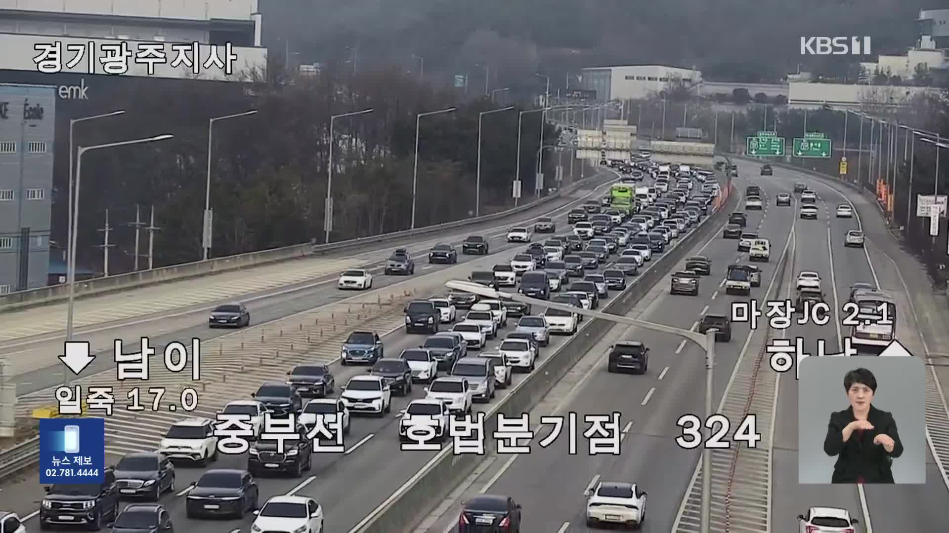 설날 귀경·귀성길 혼잡…“귀성 저녁, 귀경 내일 새벽에야 해소”