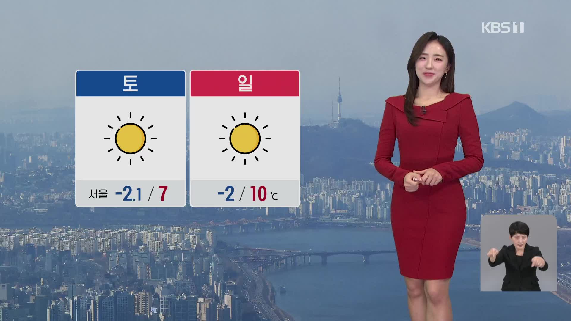 [12시 날씨] 쾌청하지만 쌀쌀해요…일요일 낮부터 평년 기온 회복