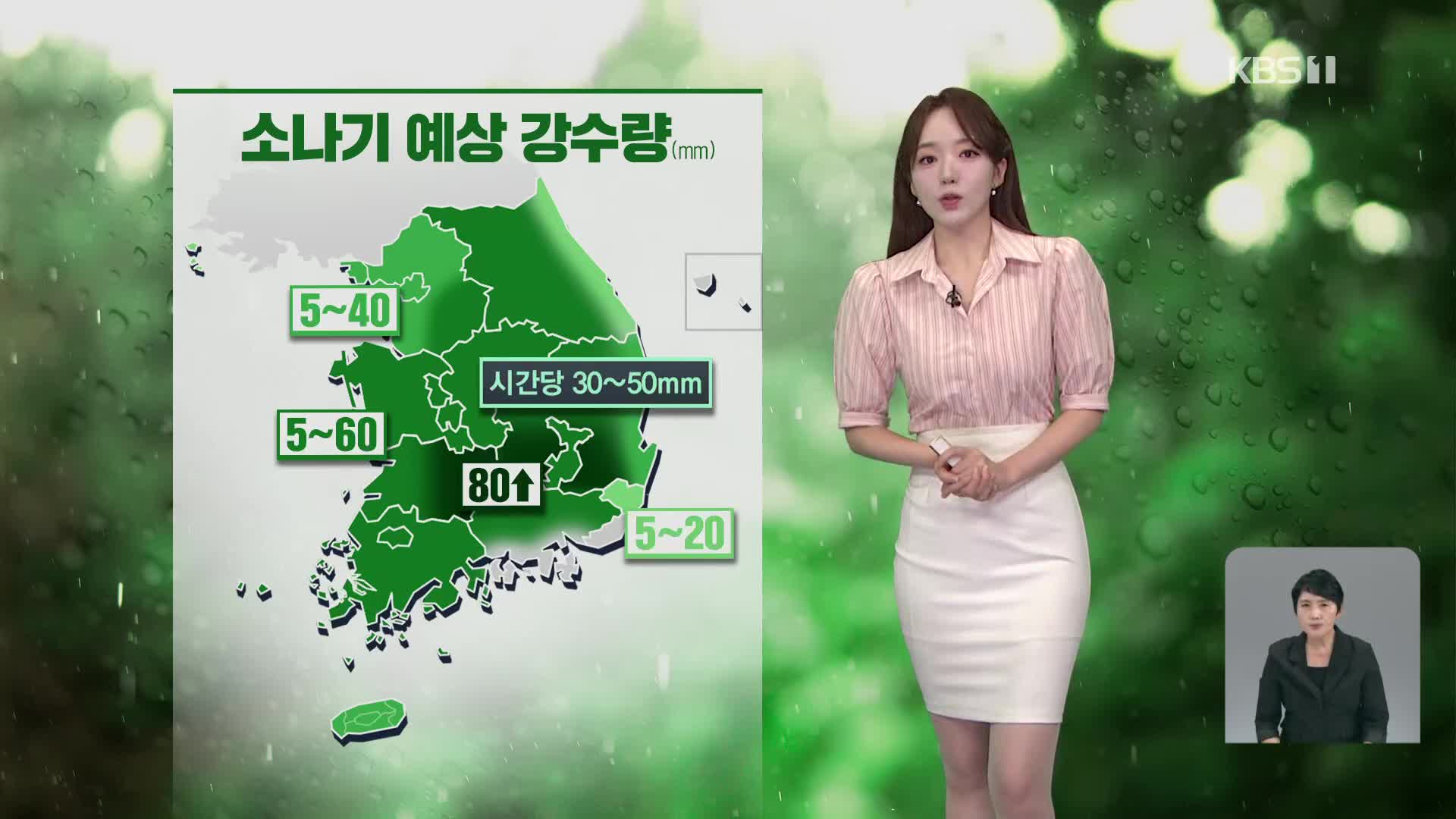 [오후날씨 꿀팁] 오늘도 폭염 계속…곳곳 강한 소나기