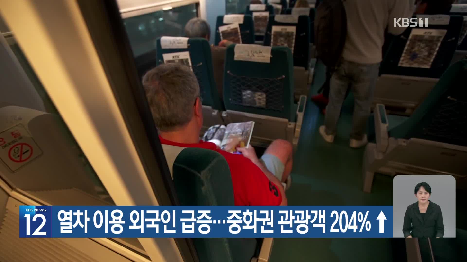 열차 이용 외국인 급증…중화권 관광객 204%↑