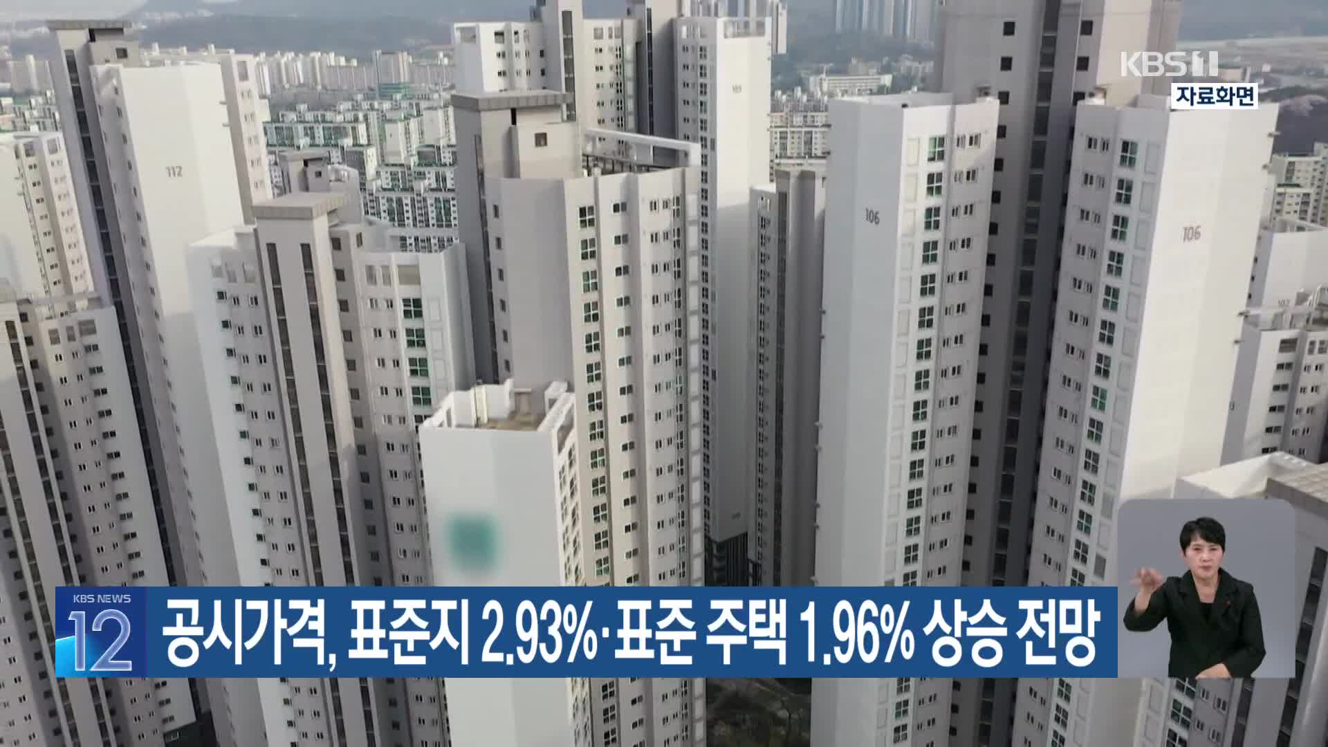 공시가격, 표준지 2.93%·표준주택 1.96% 상승 전망