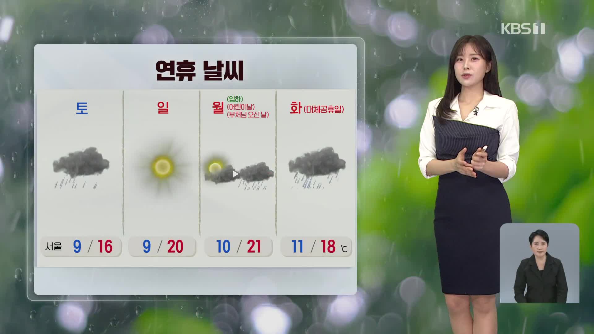 [오후날씨 꿀팁] 한낮에 선선해요…내일, 전국 비