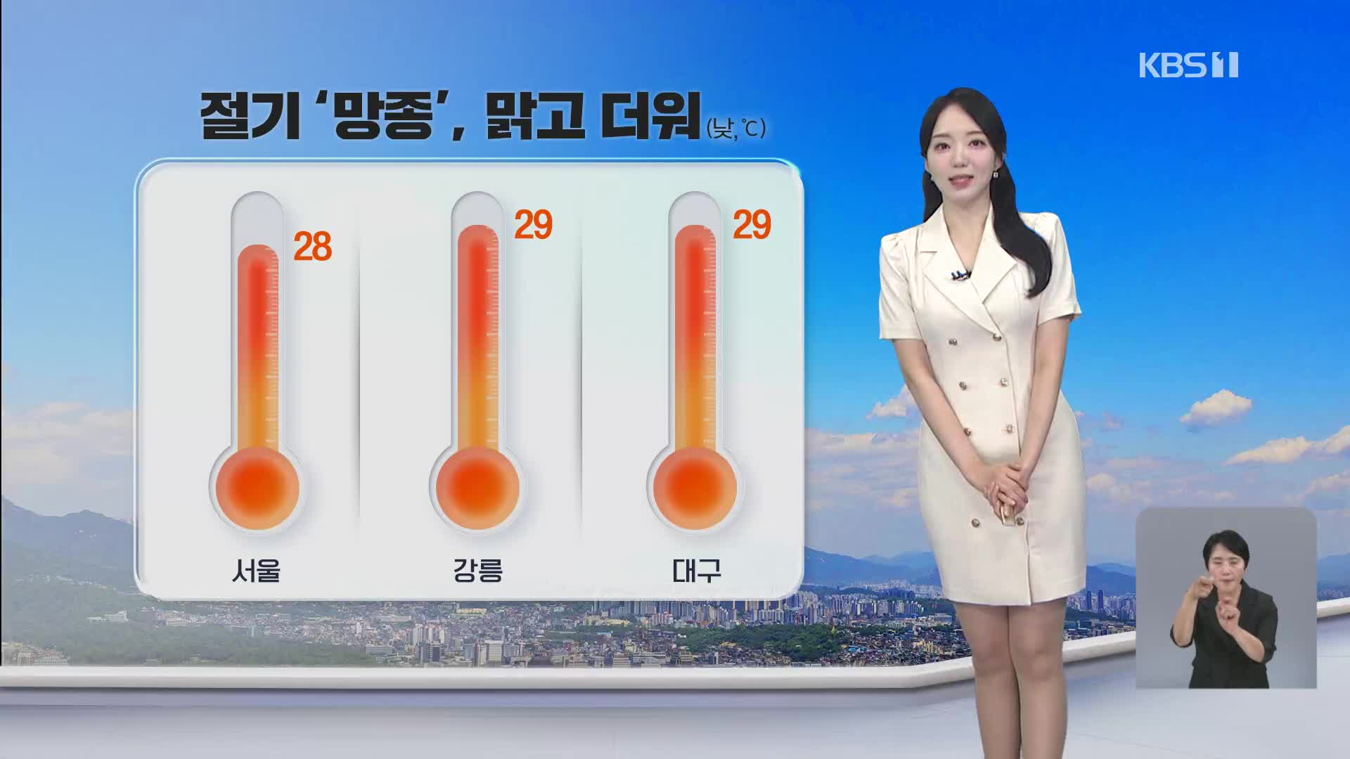 [오후날씨 꿀팁] 절기 망종, 맑고 더워…강한 자외선 주의