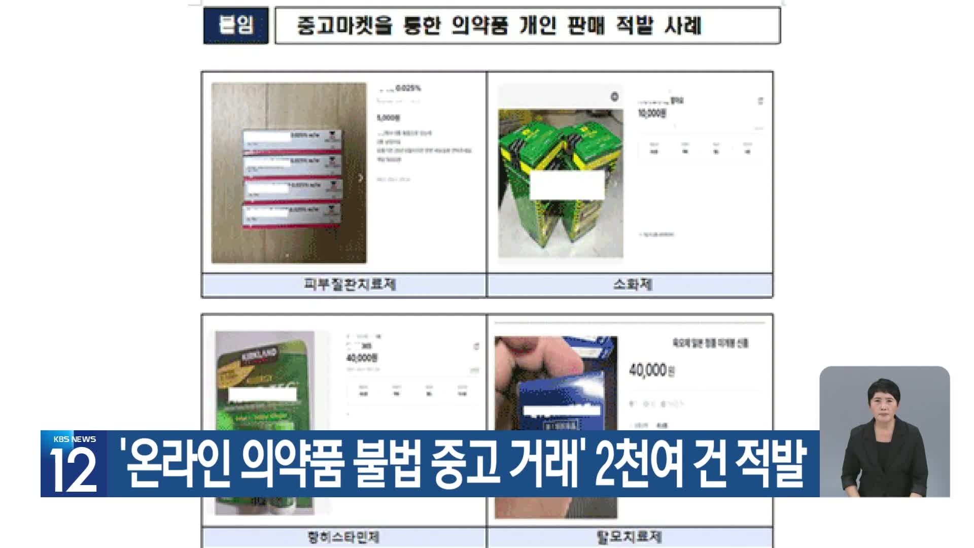 ‘온라인 의약품 불법 중고 거래’ 2천여 건 적발