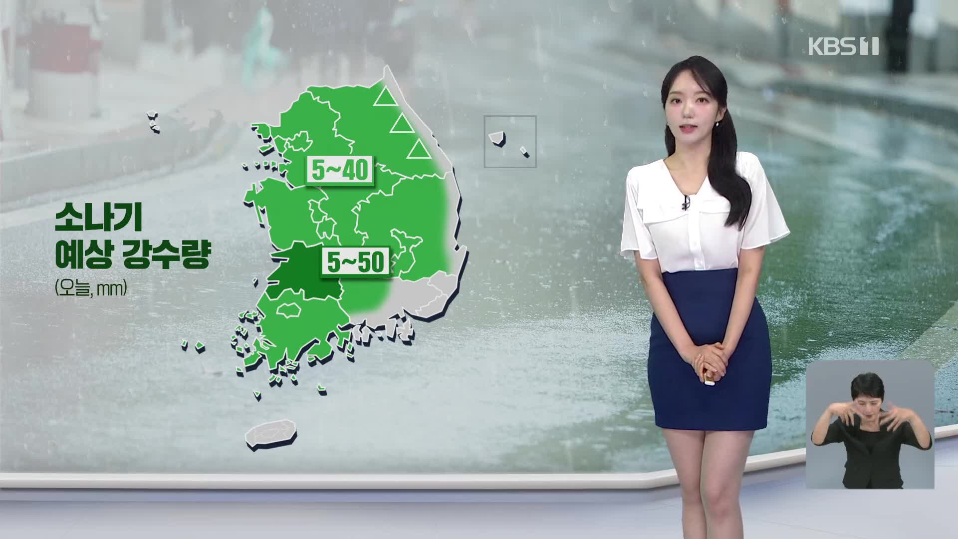 [오후날씨 꿀팁] 당분간 무더위 계속…저녁까지 곳곳 소나기