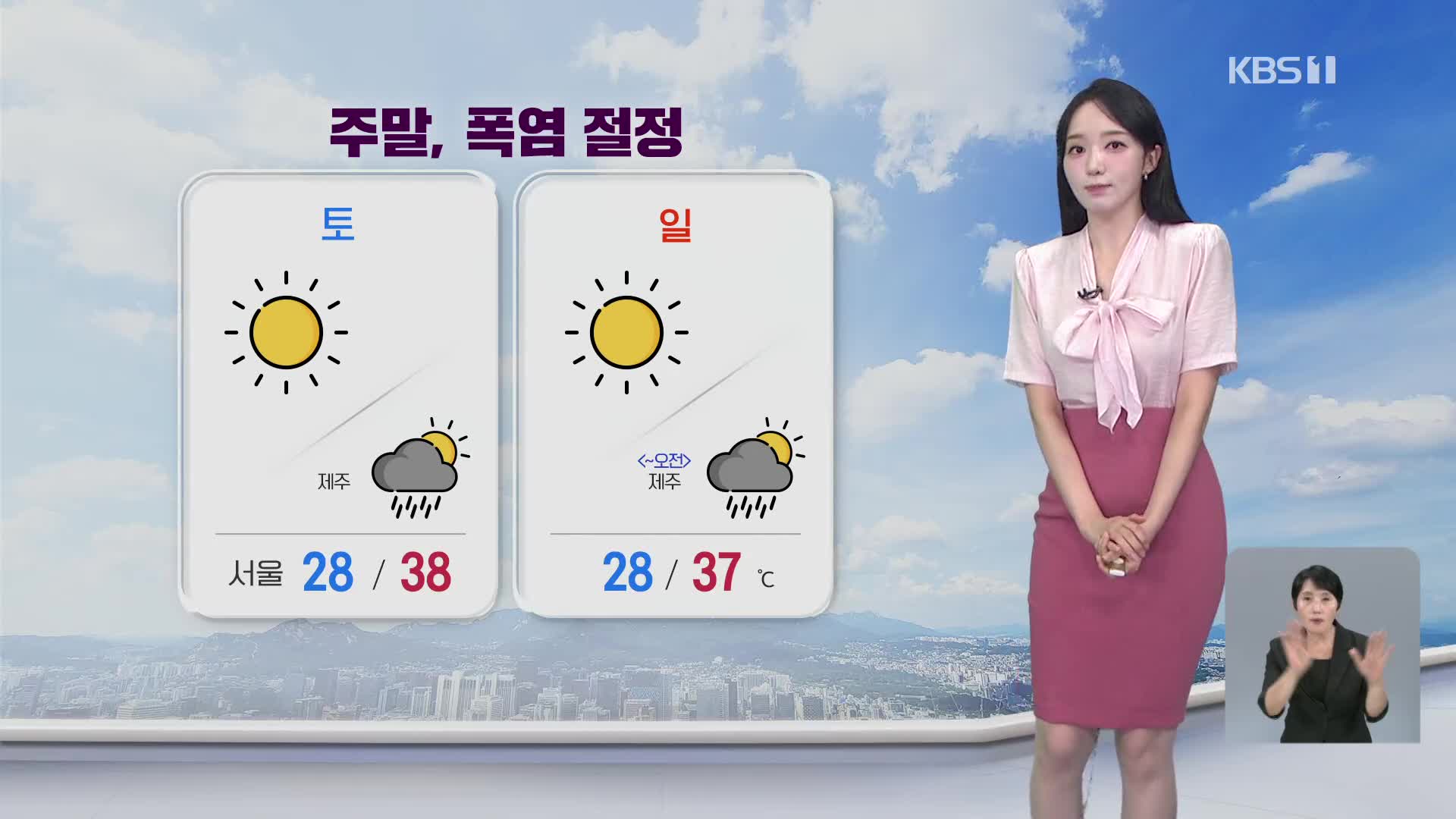 [오후날씨 꿀팁] 오늘 서울 37도, 내일 더 더워…주말, 제주 비바람