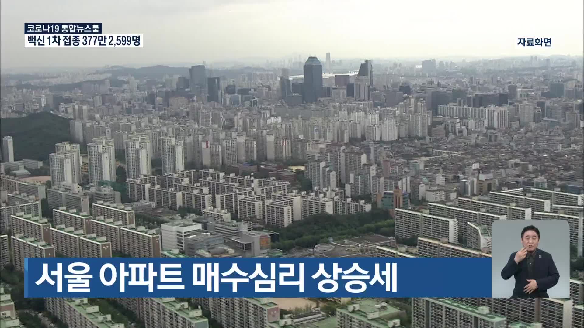 서울 아파트 매수심리 상승세
