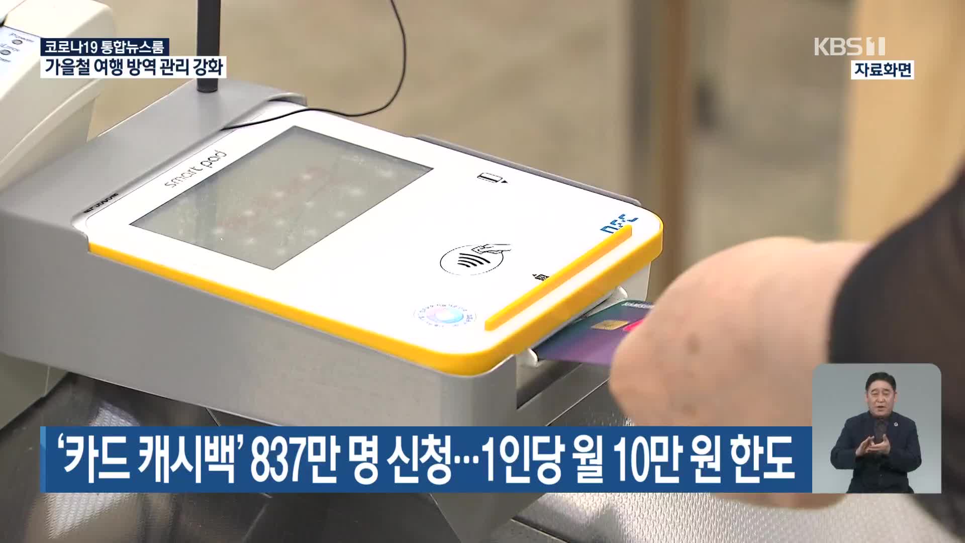 ‘카드 캐시백’ 837만 명 신청…1인당 월 10만 원 한도