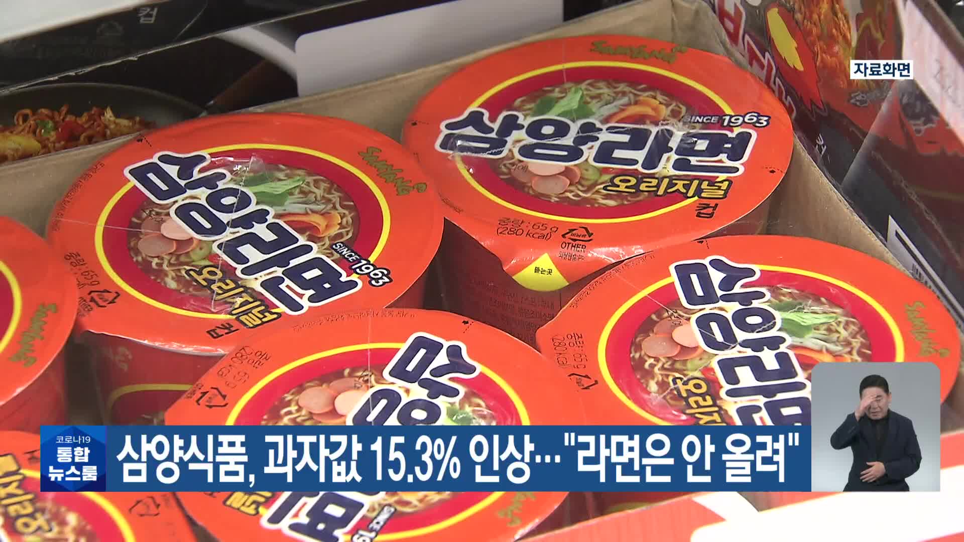 삼양식품, 과자값 15.3% 인상…“라면은 안 올려”