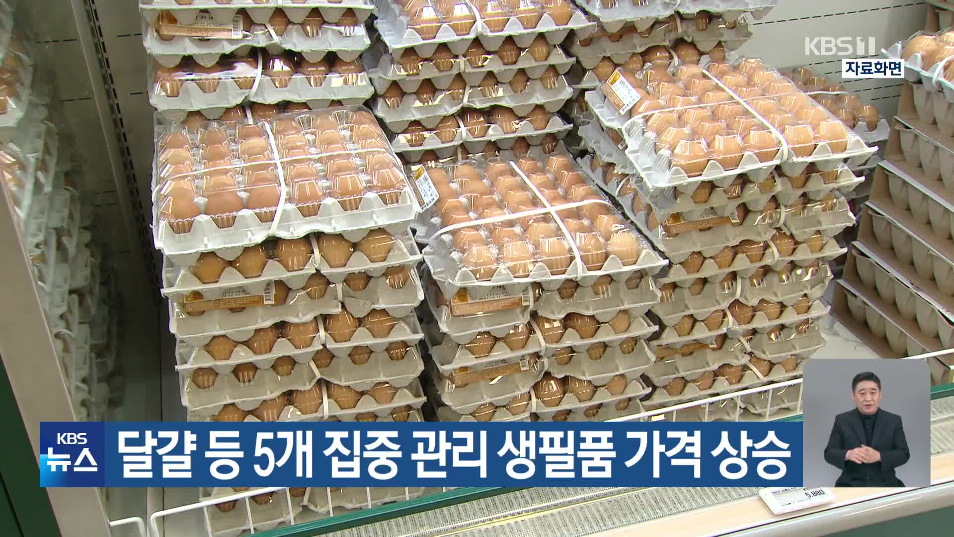 달걀 등 5개 집중 관리 생필품 가격 상승