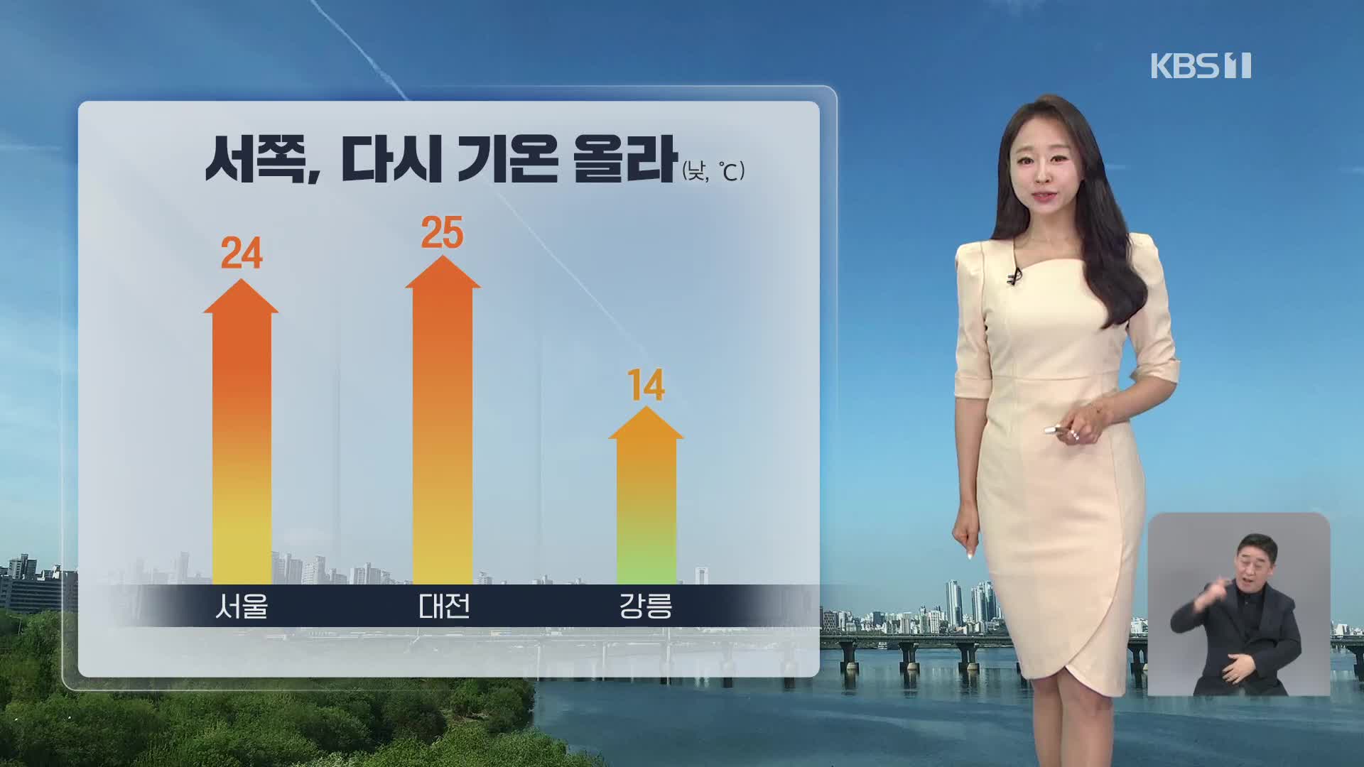 [날씨] 서쪽, 초여름 날씨…서울 24도