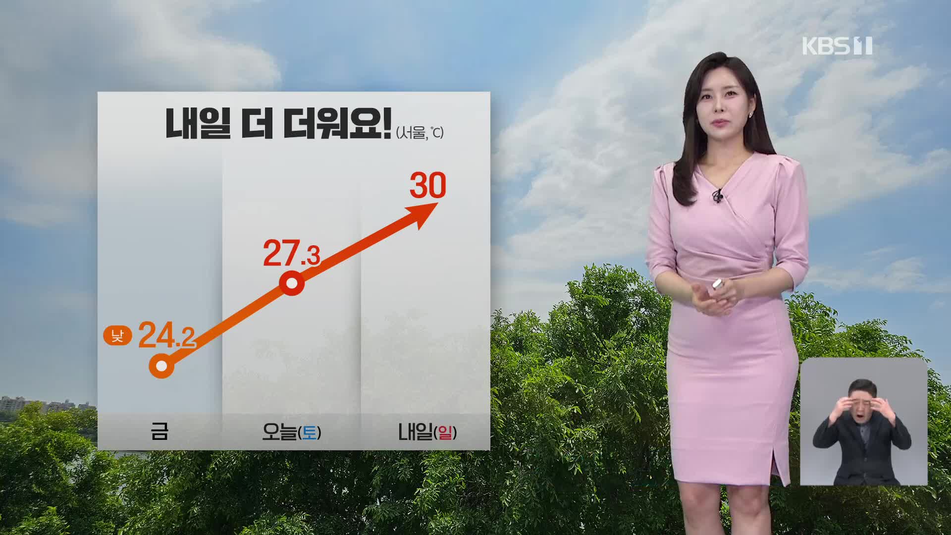 [5시 날씨] 내일 더 더워요…산불 조심!