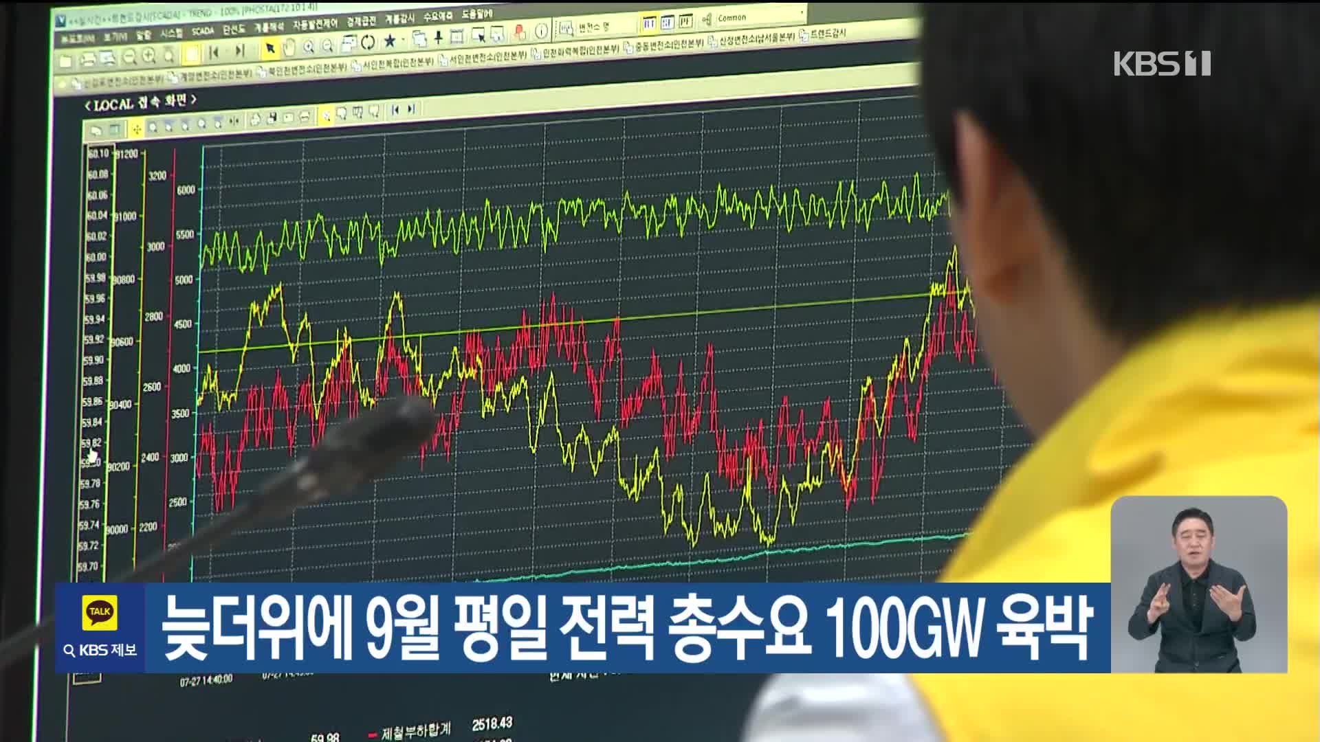 늦더위에 9월 평일 전력 총수요 100GW 육박