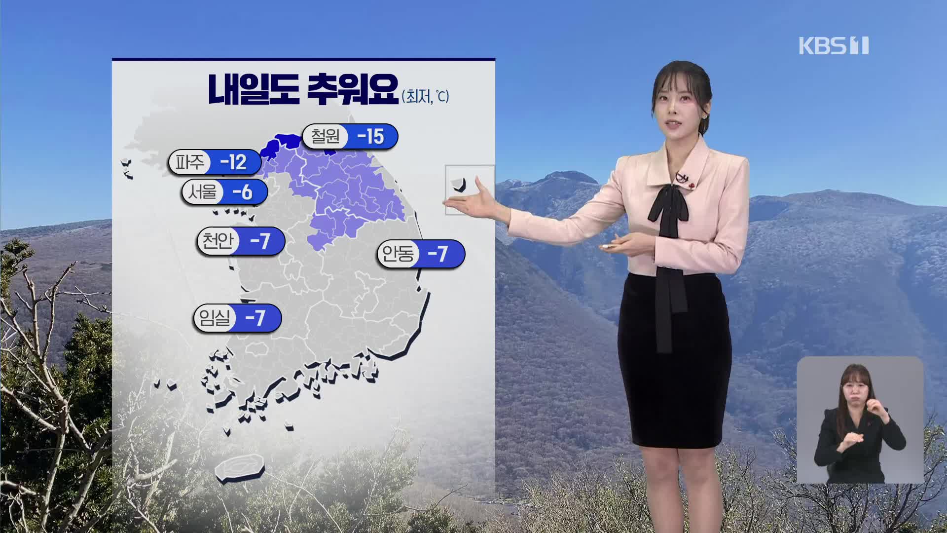 [5시 날씨] 내일도 추워요!…동해안 건조특보