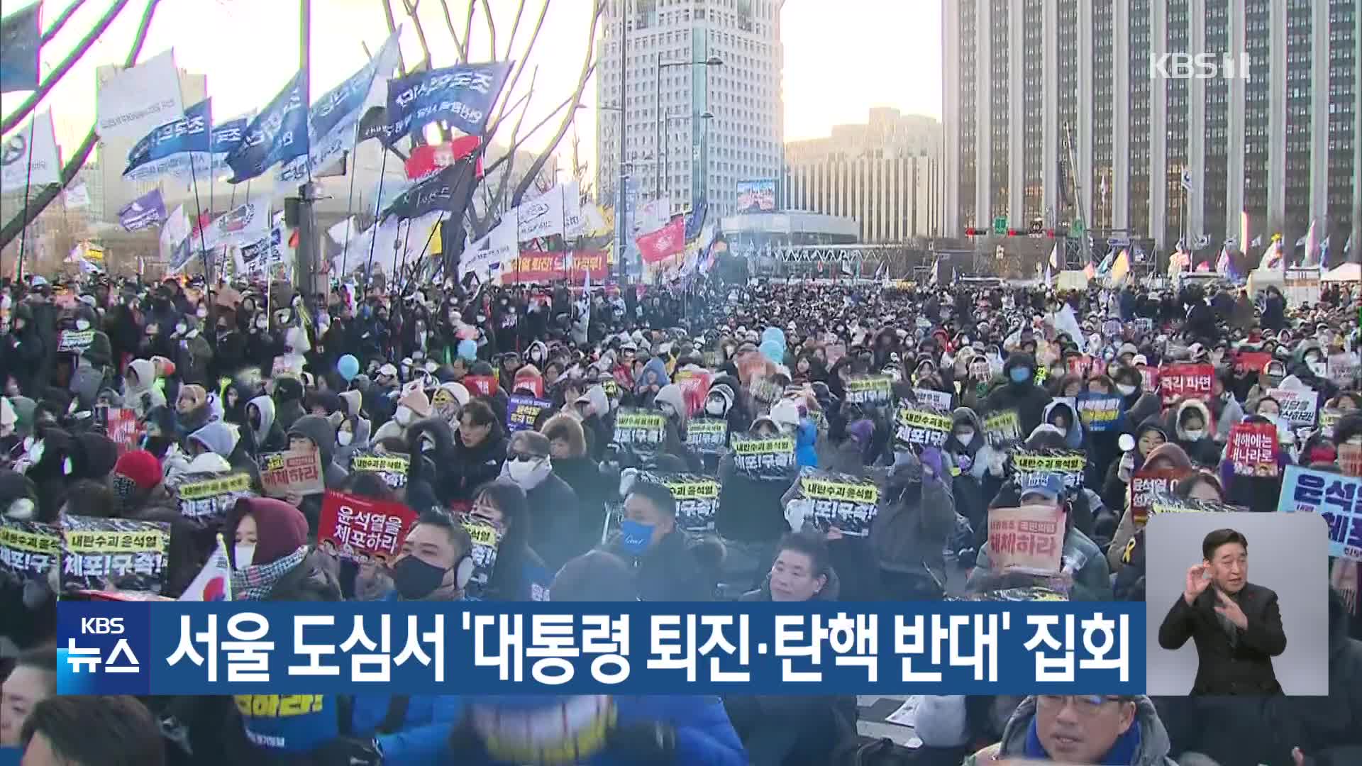 서울 도심서 ‘대통령 퇴진·탄핵 반대’ 집회