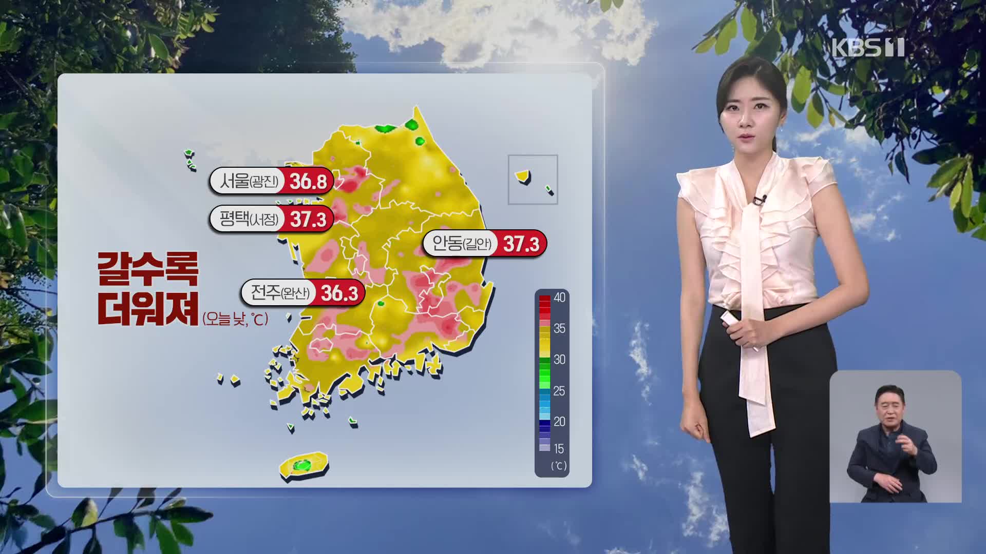 [퇴근길 날씨] 극심한 폭염…주말까지 더 더워져