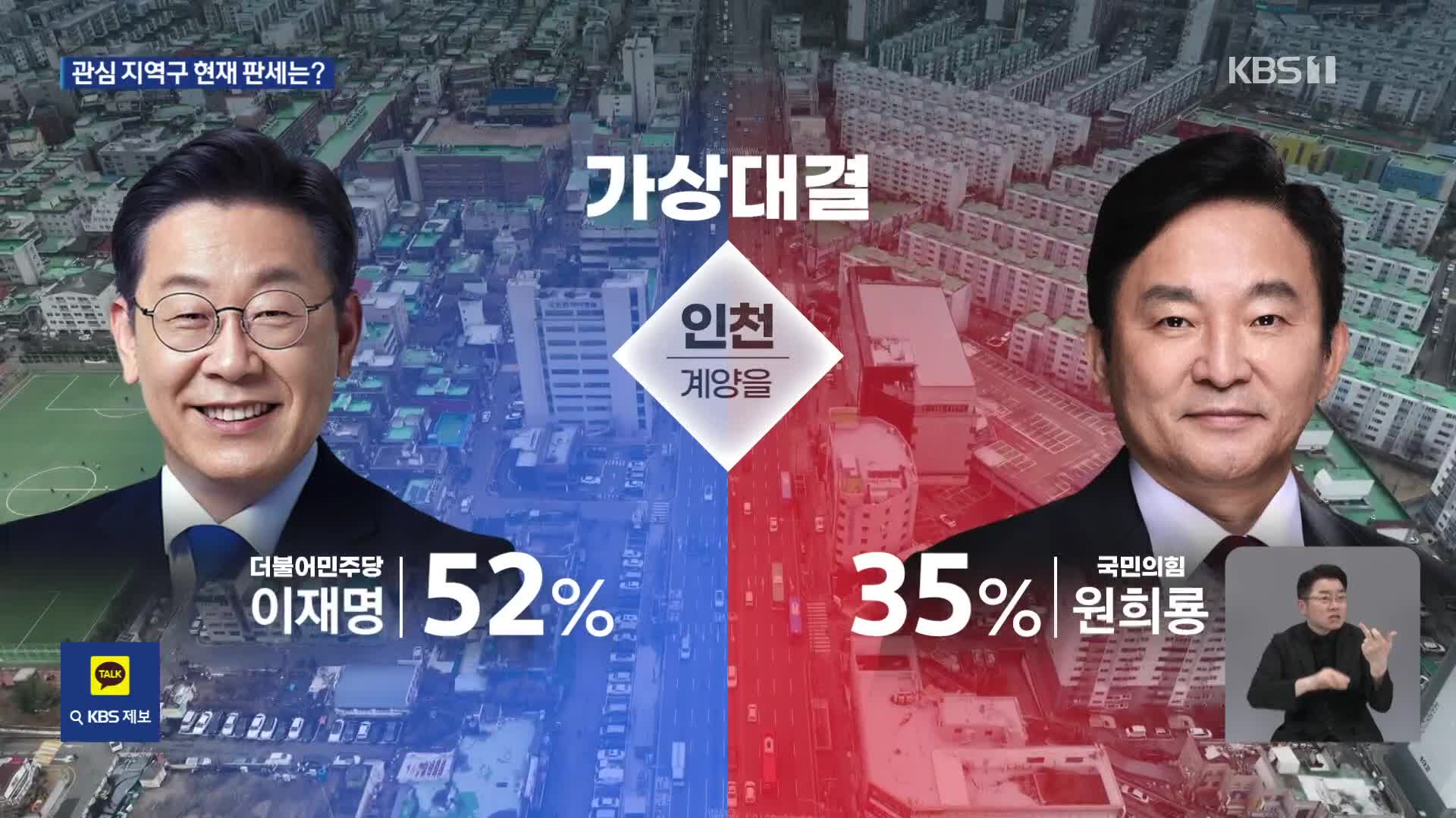 [총선D-20여론조사]① 화성·계양 등 경기·인천 판세는?