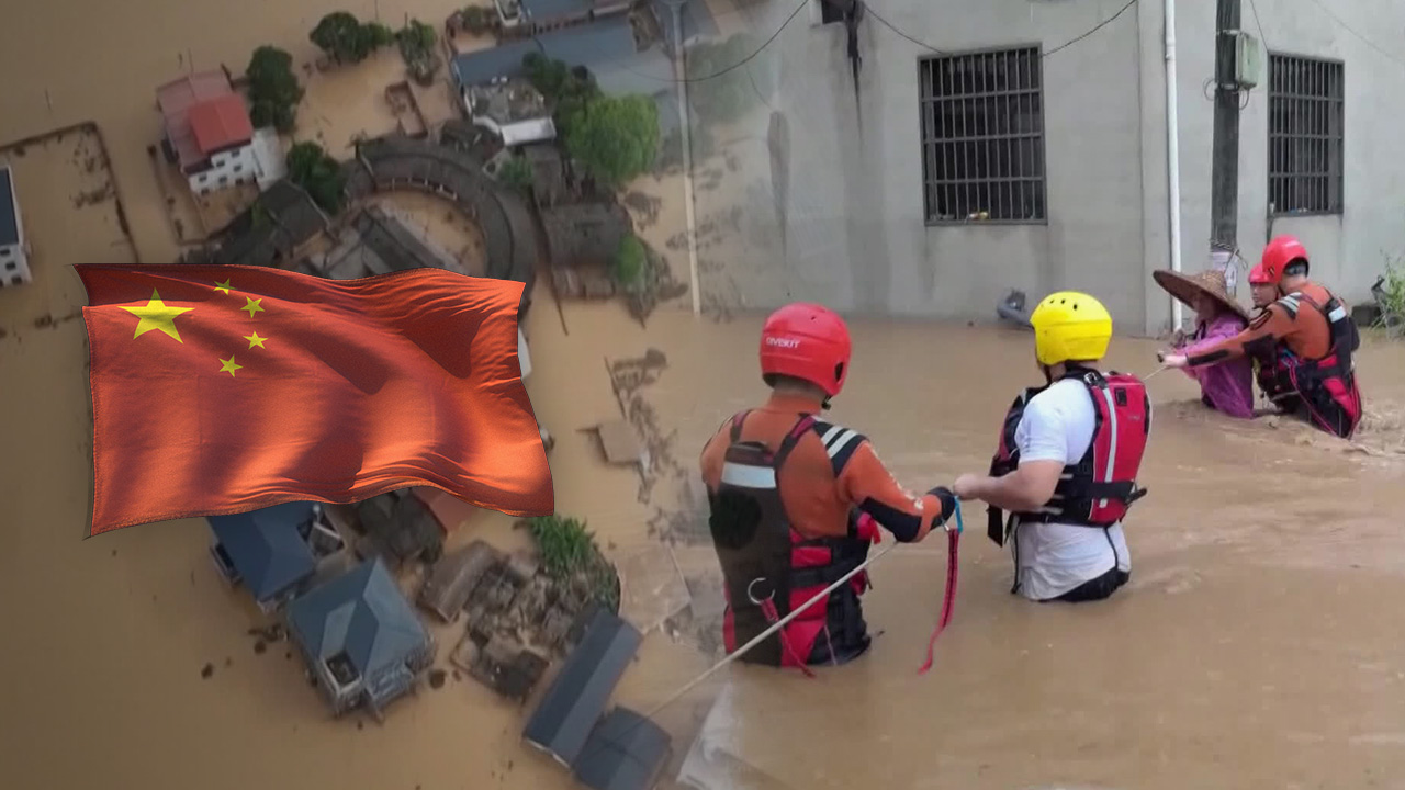기록적 홍수 닥친 중국…남부서 50여 명 사망