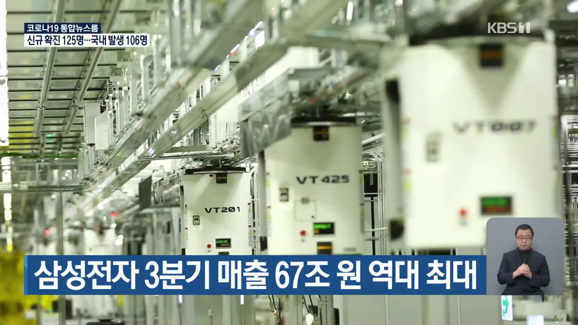 삼성전자 3분기 매출 67조 원 역대 최대
