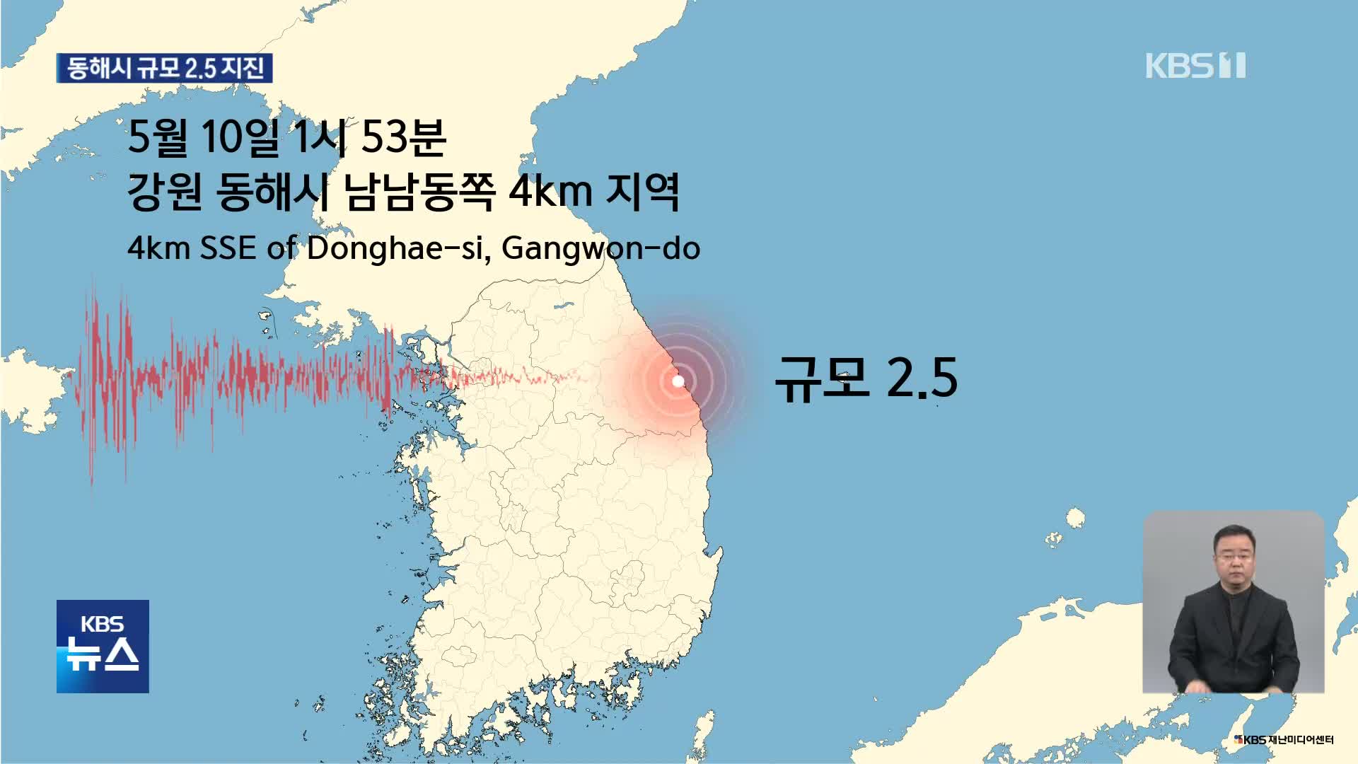 강원 동해시 규모 2.5 지진…밤사이 사건사고